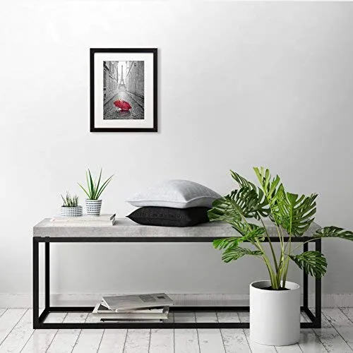 Americanflat Cornice in Legno Nero 28x33 cm (11x13), Vetro Infrangibile - immagine 5