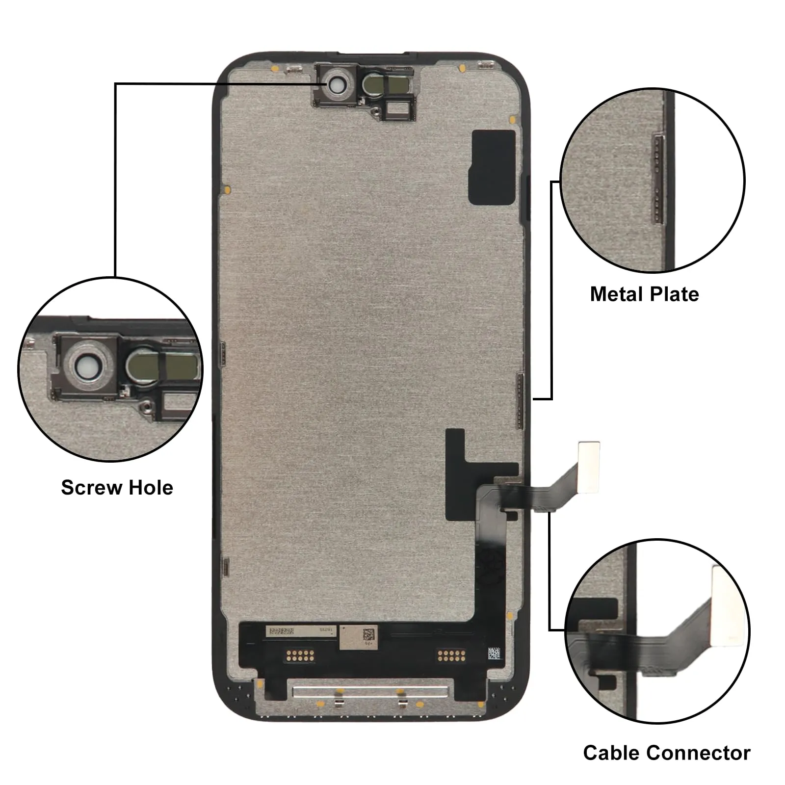 LL TRADER Schermo OLED 6,1'' per iPhone 15 e Kit di Riparazione - immagine 5
