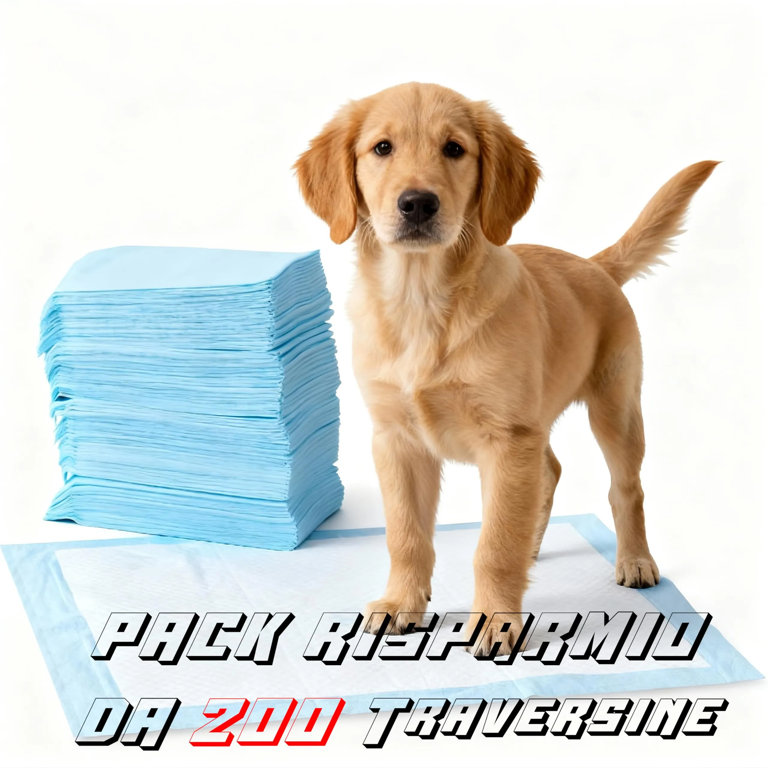 MENKËLL Traversine Cani 60x60 cm, 100 Pezzi - immagine 2