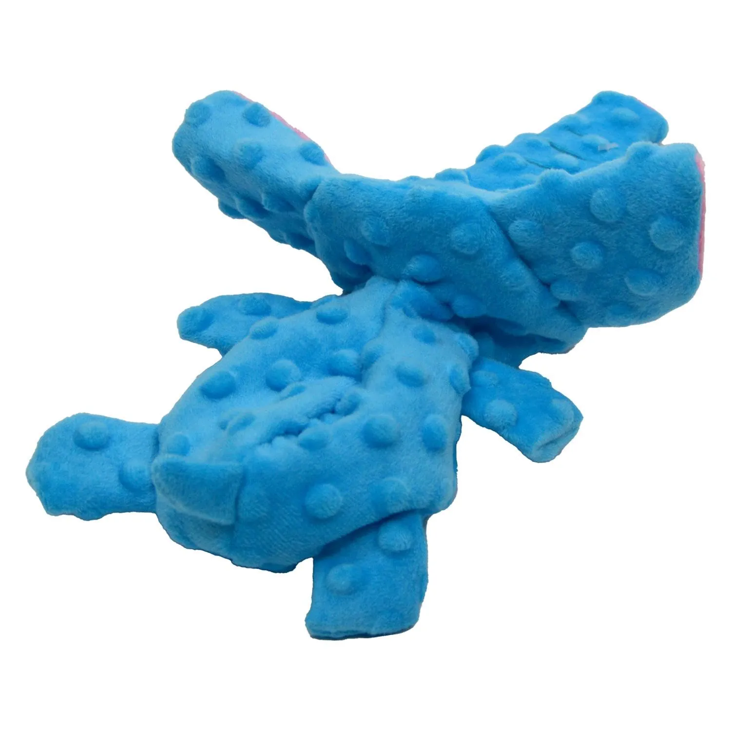 Jack and Vanilla Giocattolo Interattivo per Cani a Forma di Elefante, Bubble Plush, 28 cm, Blu - immagine 3