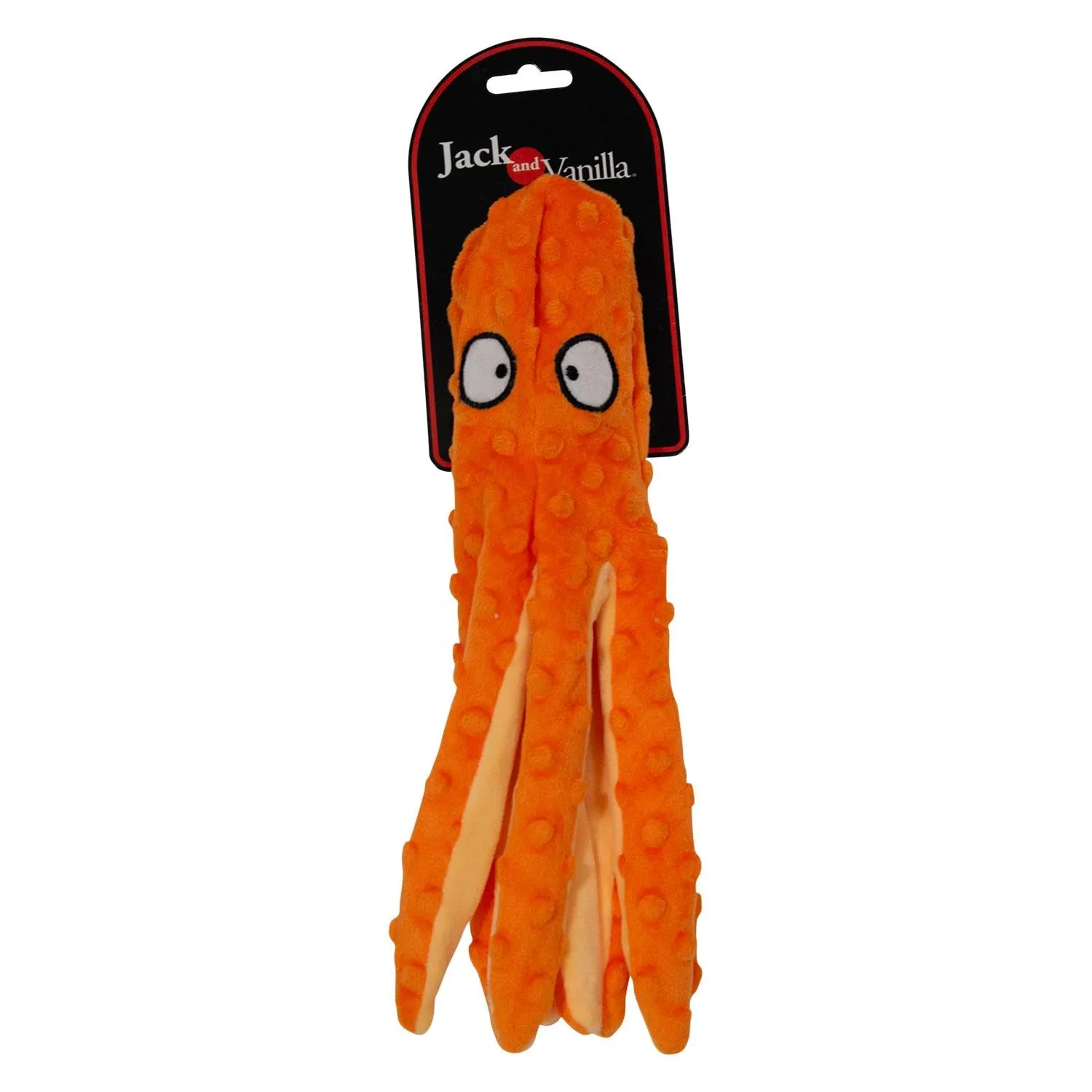 Jack and Vanilla Octopus Bubble - Giocattolo interattivo per cani, 32 cm, arancione - immagine 4