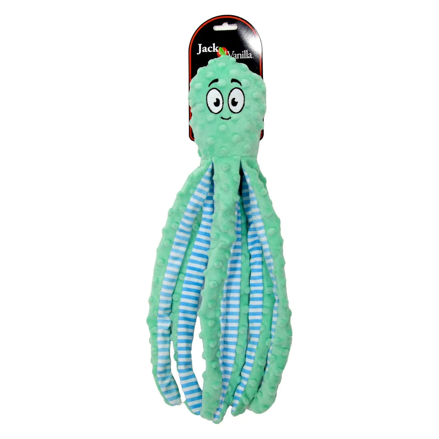 JACK AND VANILLA Giocattolo interattivo per cani a forma di polpo Bubble, 45 cm, verde mela - immagine 3