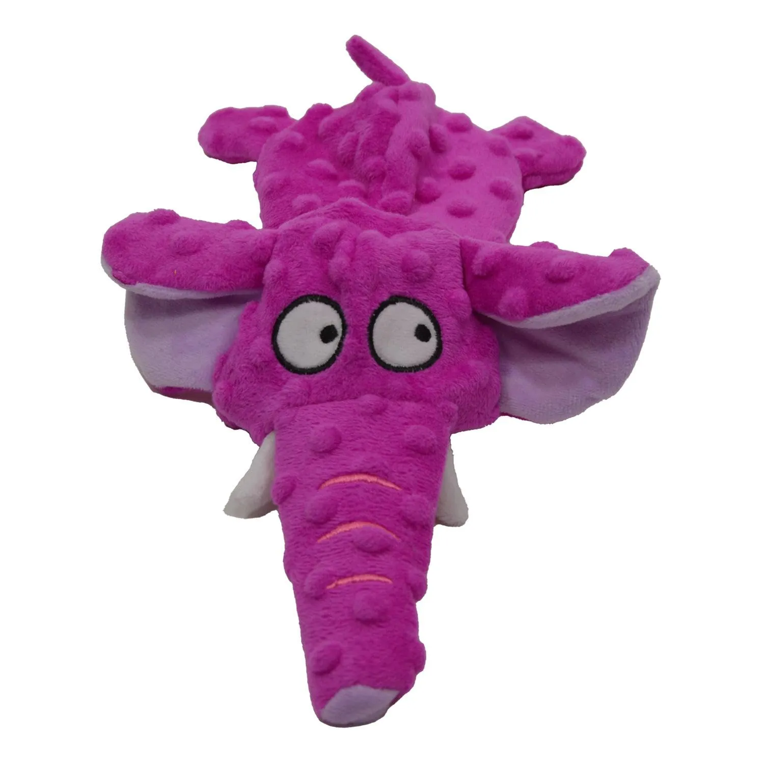 JACK AND VANILLA Giocattolo interattivo in peluche per cani a forma di elefante Bubble Plush, 28 cm, rosa - immagine 2