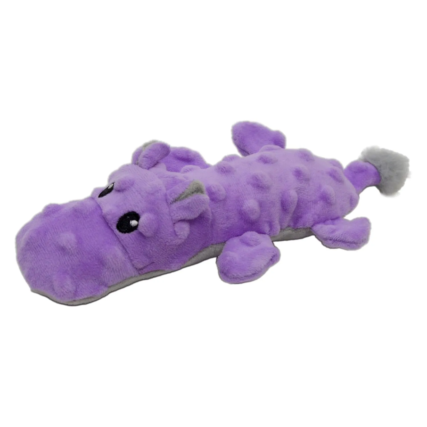 JACK AND VANILLA Hippo Giocattolo per cani in peluche, modello Bubble, 20,5 cm, rosa - immagine 3