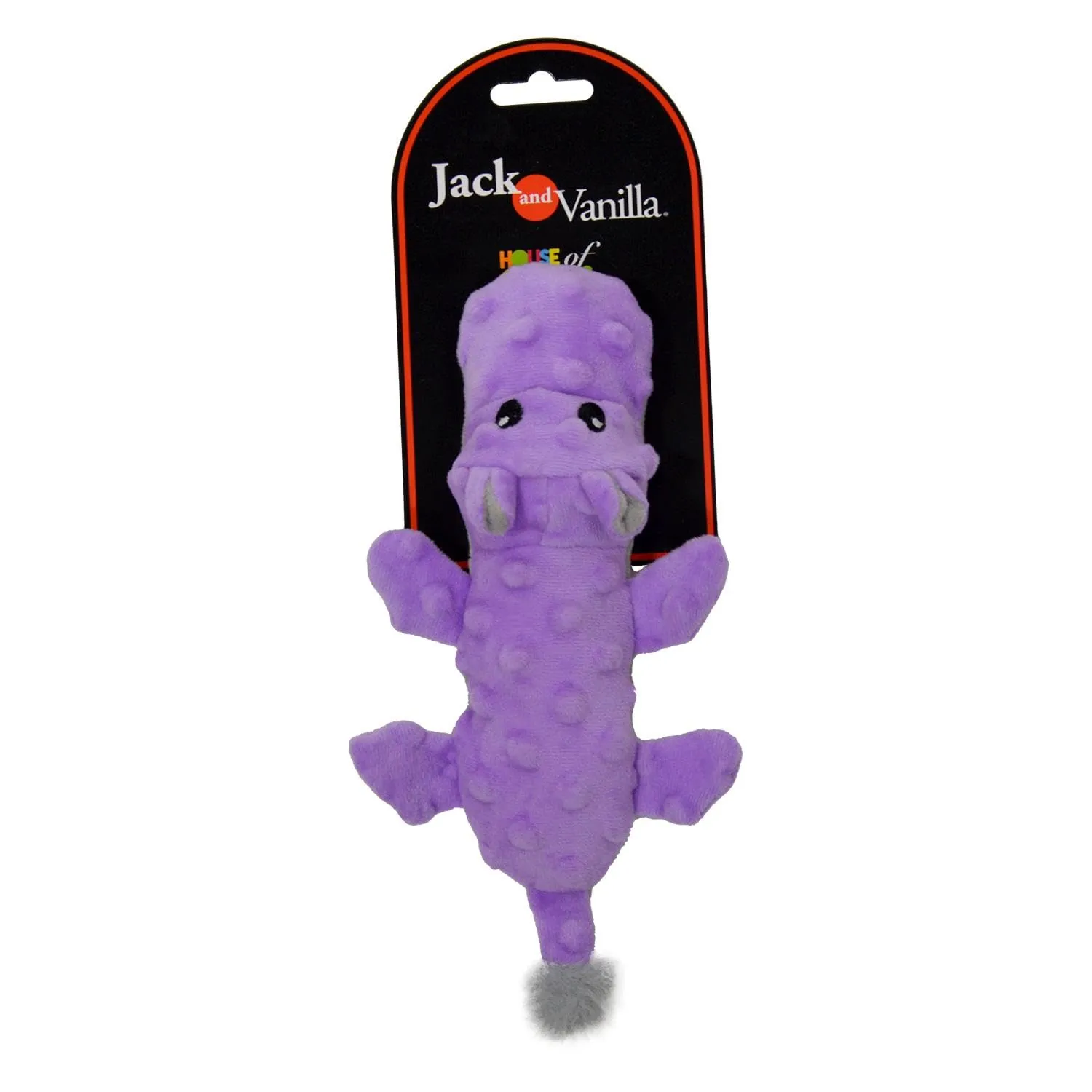 JACK AND VANILLA Hippo Giocattolo per cani in peluche, modello Bubble, 20,5 cm, rosa - immagine 4