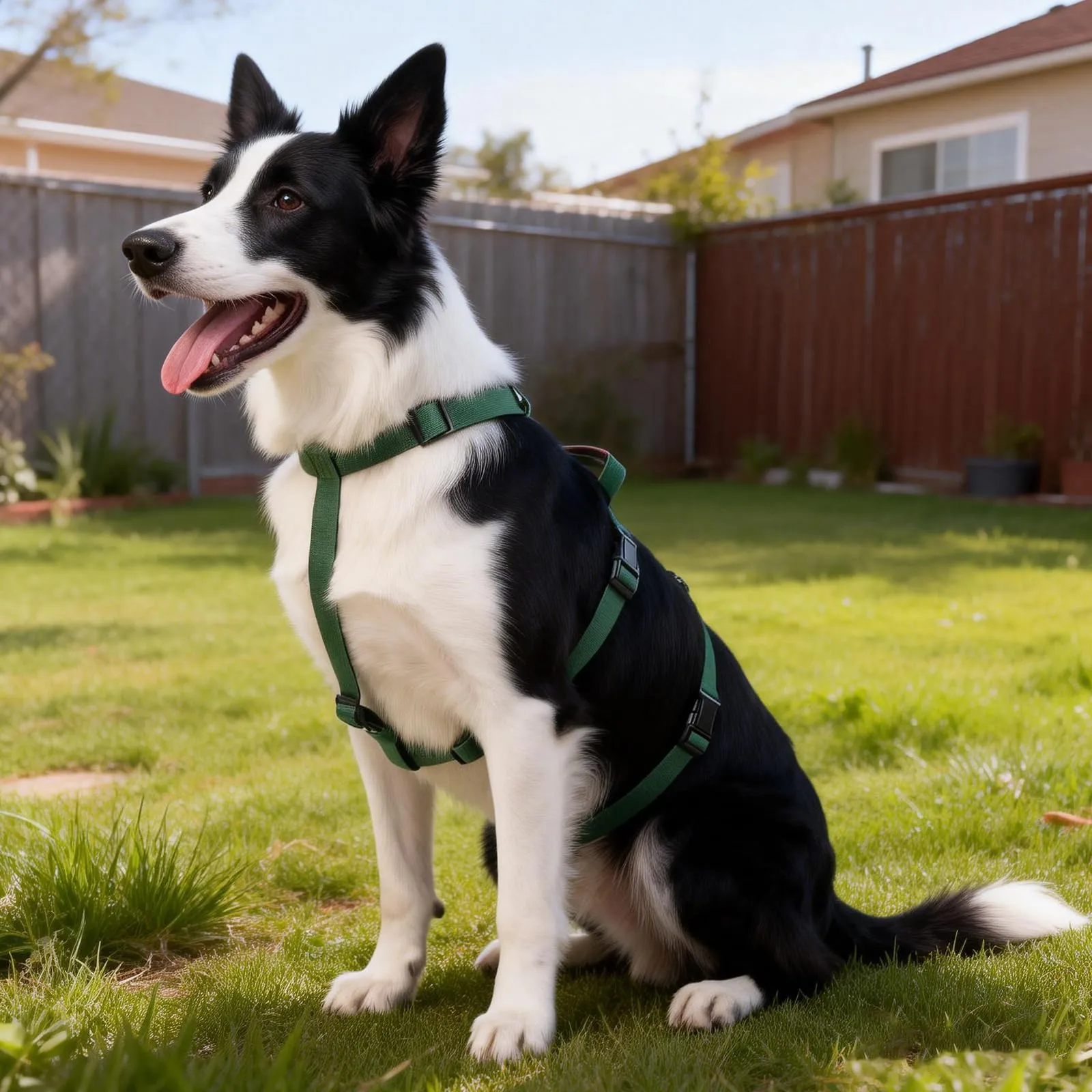 Ledeak Pettorina Antifuga Regolabile per Cani Taglia Media e Grande con Maniglia, Verde Scuro, M - immagine 8