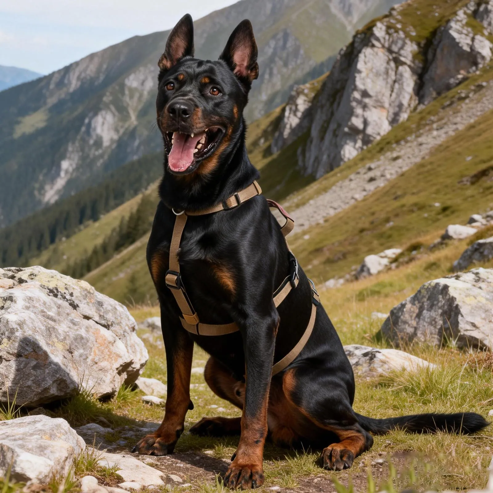 Ledeak Pettorina Cane Antifuga e Anti Tiro con Maniglia, Taglia L, Cachi - immagine 8
