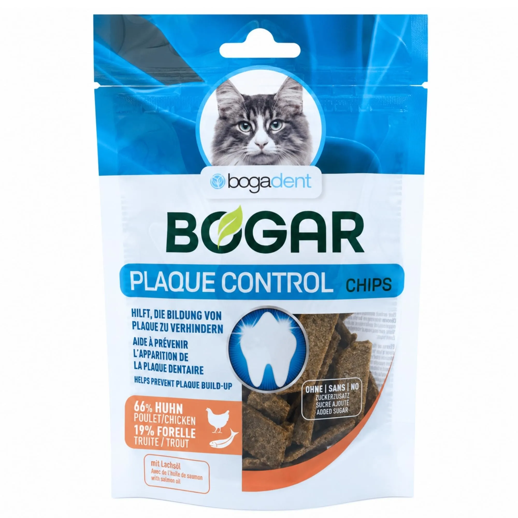 Bogadent Dental Sticks per Gatti, Snack per l'Igiene Dentale con Pesce e Carne, 50 g - immagine 1