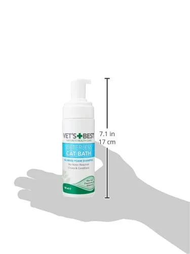 Vet's Best Shampoo Secco per Gatti Senza Risciacquo 150ml - immagine 3