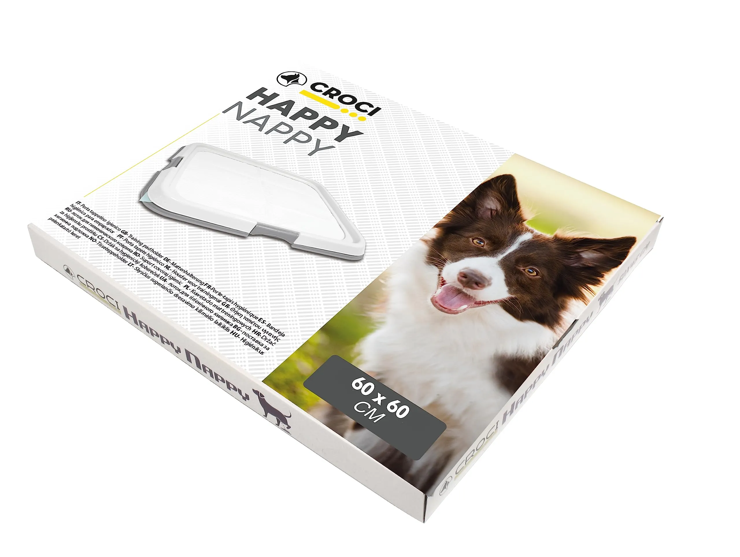 Croci Happy Nappy Vassoio Porta Tappetini Assorbenti per Cani, 60x60 cm - immagine 7