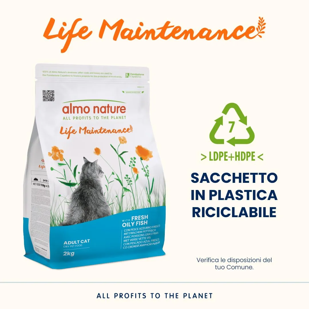 Almo Nature Holistic Adult Cibo Secco per Gatti Gusto Pesce e Riso, 2 kg - immagine 4