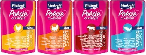 Vitakraft Poésie Classique cibo umido per gatti, salsa ricca (96 x 85 g) - immagine 3