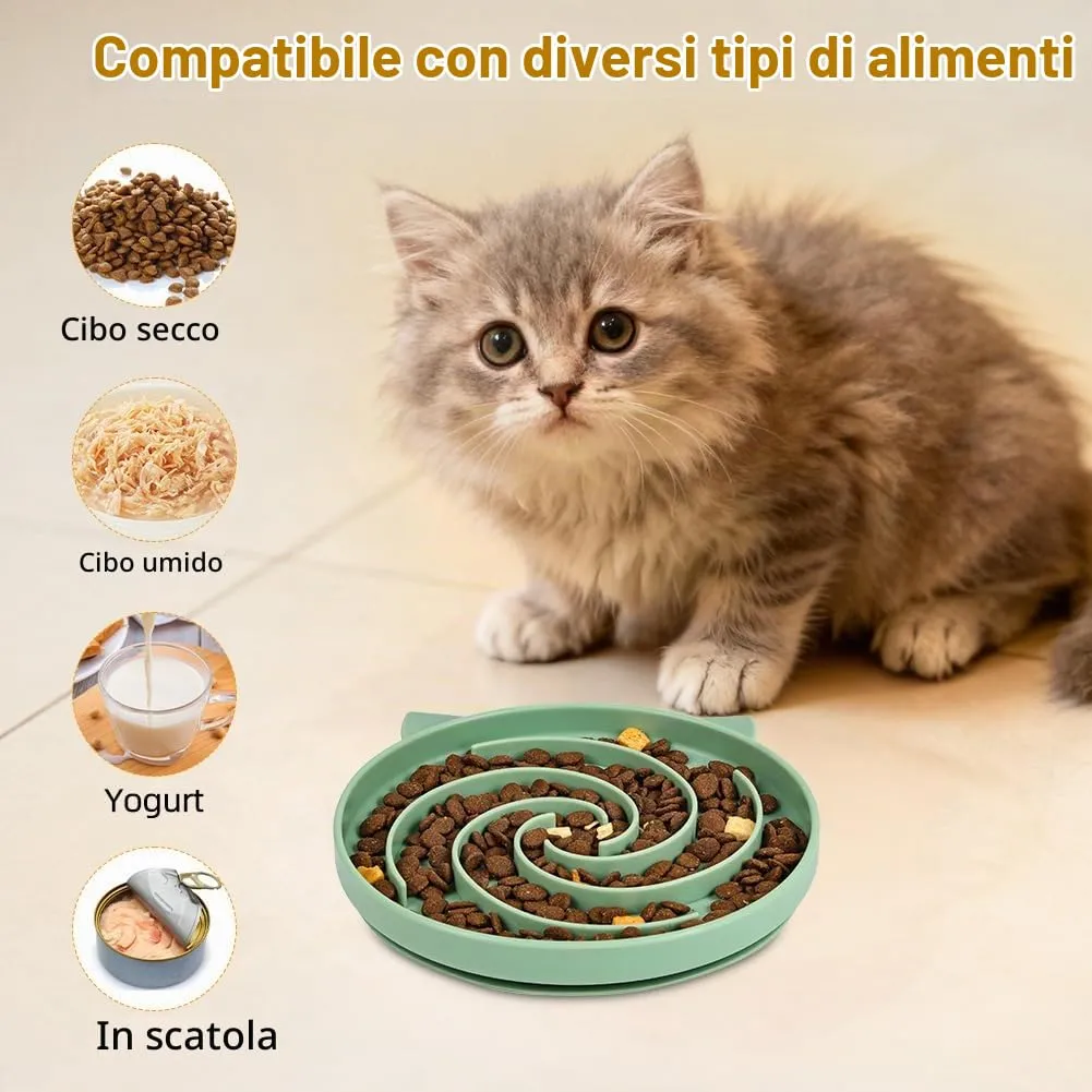 Alaoo Ciotola Anti Ingozzamento con Base Antiscivolo, 2 Pezzi, Verde e Blu - immagine 5