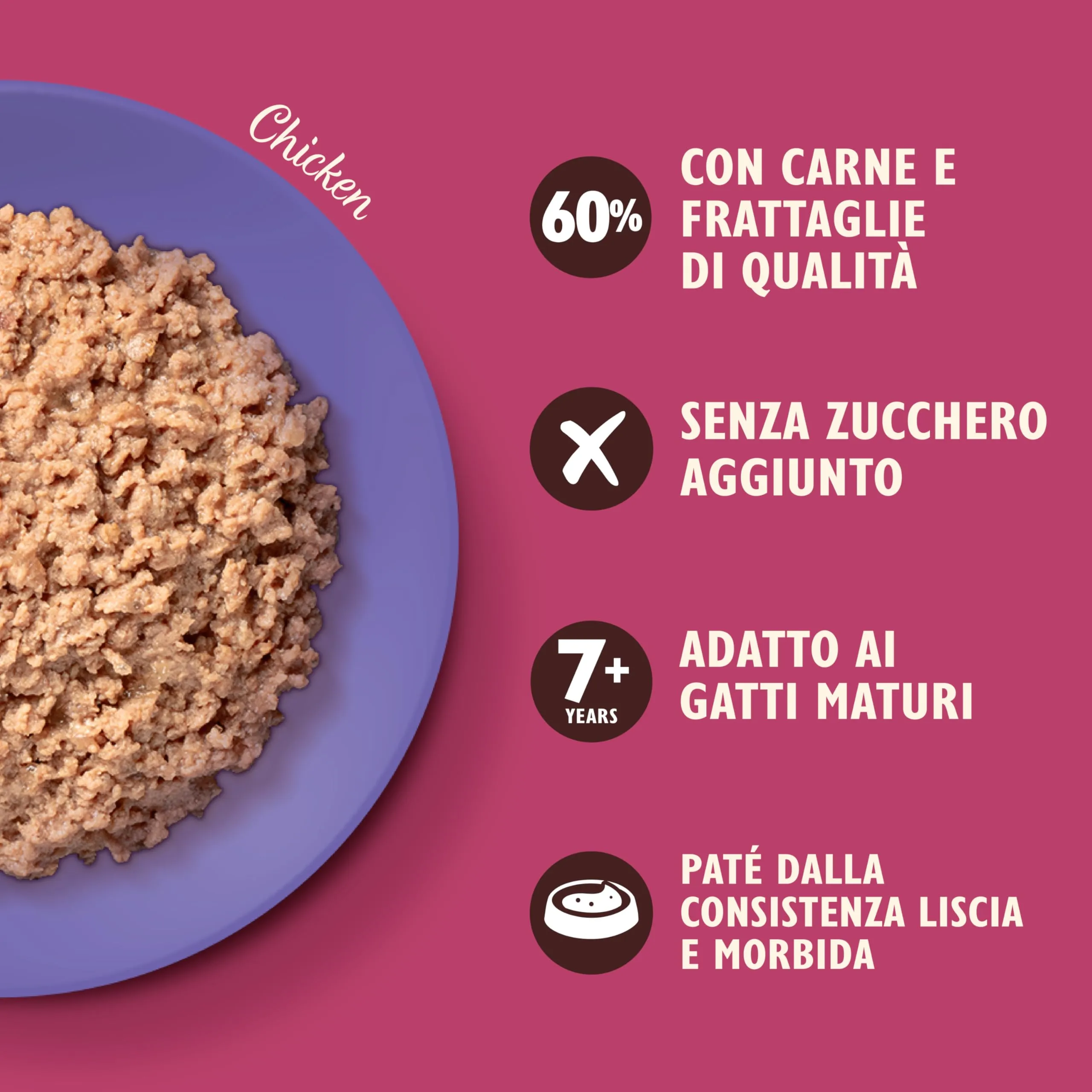 Lily's Kitchen Paté Morbido con Pollo per Gatti Senior, Senza Cereali, 19 x 85 g - immagine 3