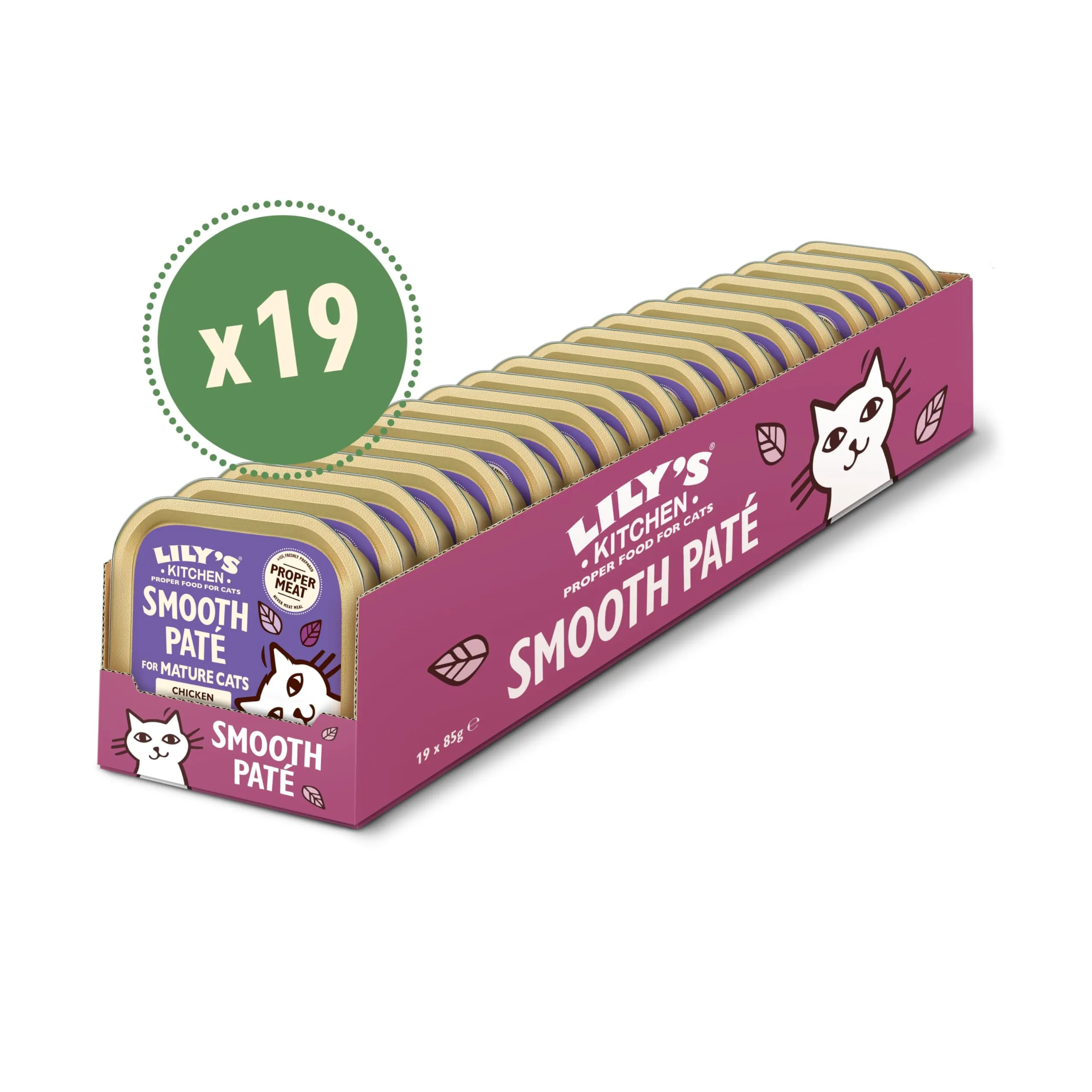 Lily's Kitchen Paté Morbido con Pollo per Gatti Senior, Senza Cereali, 19 x 85 g - immagine 4