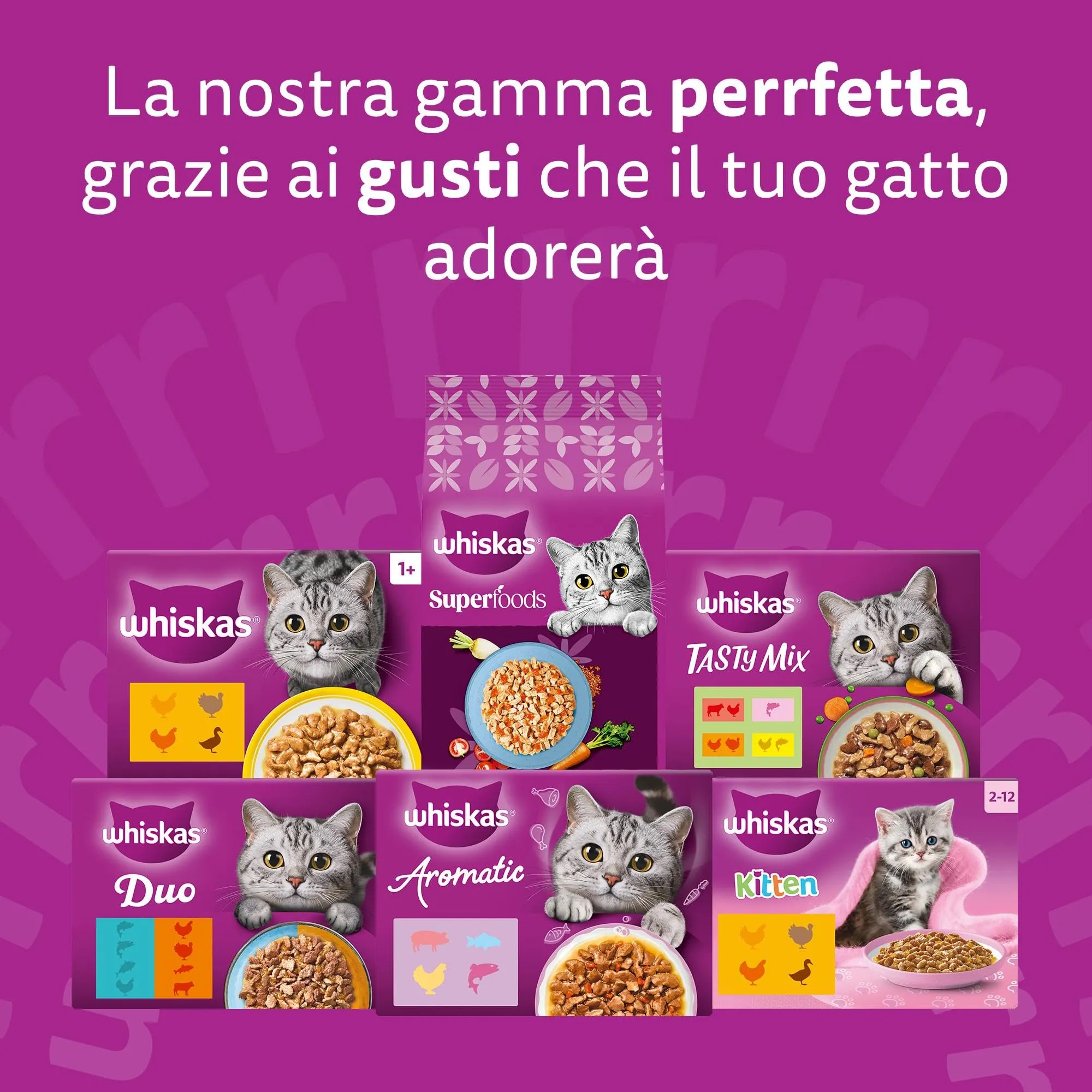 Whiskas Superfoods Cibo Umido in Gelatina per Gatti Adulti 50x50g Mix - immagine 7