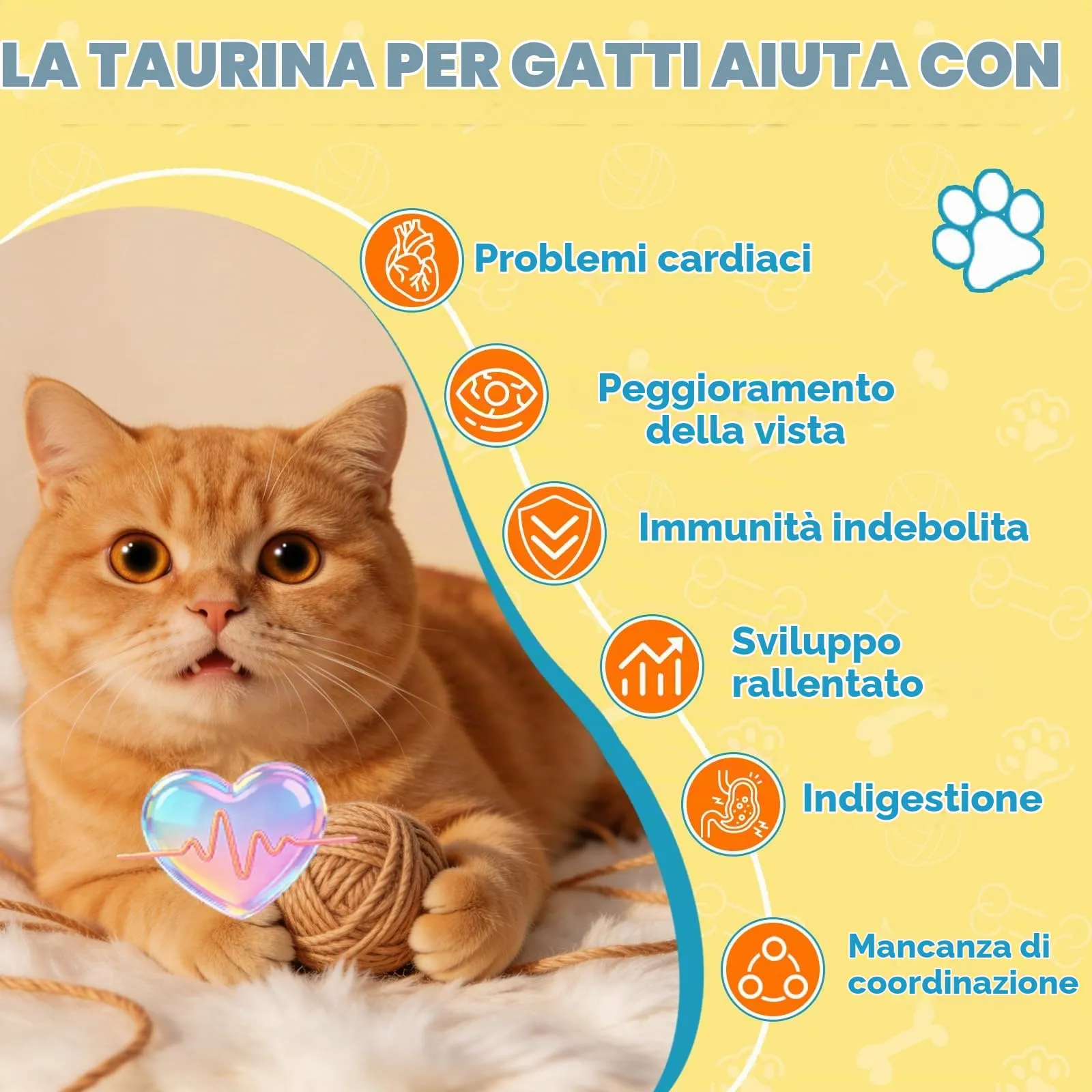 Eagou Diary Taurina in Polvere per Gatti, 200 g - immagine 4