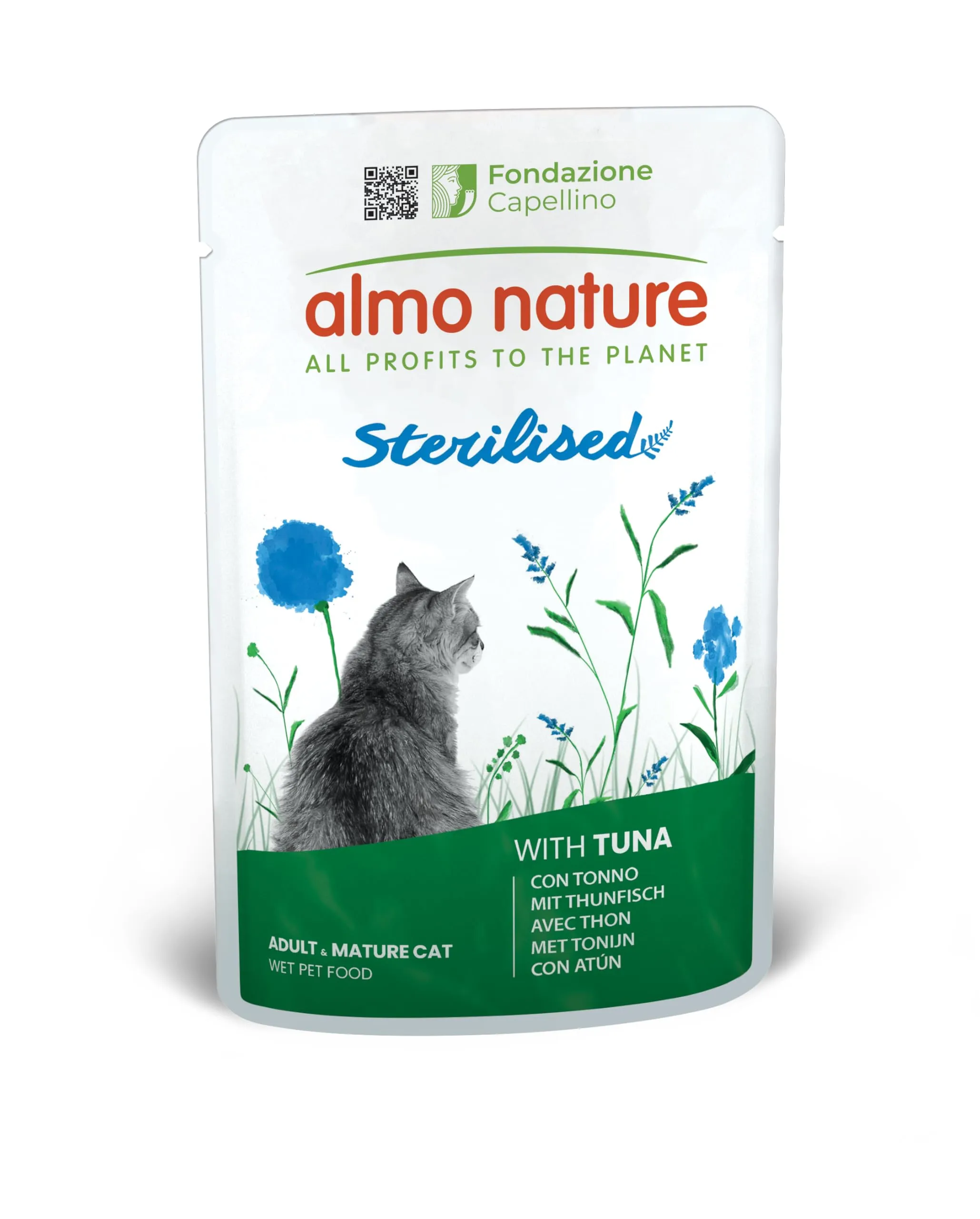 Almo Nature Functional Sterilised Alimento Umido per Gatti Adulti e Maturi con Tonno 70g (Confezione da 30) - immagine 1