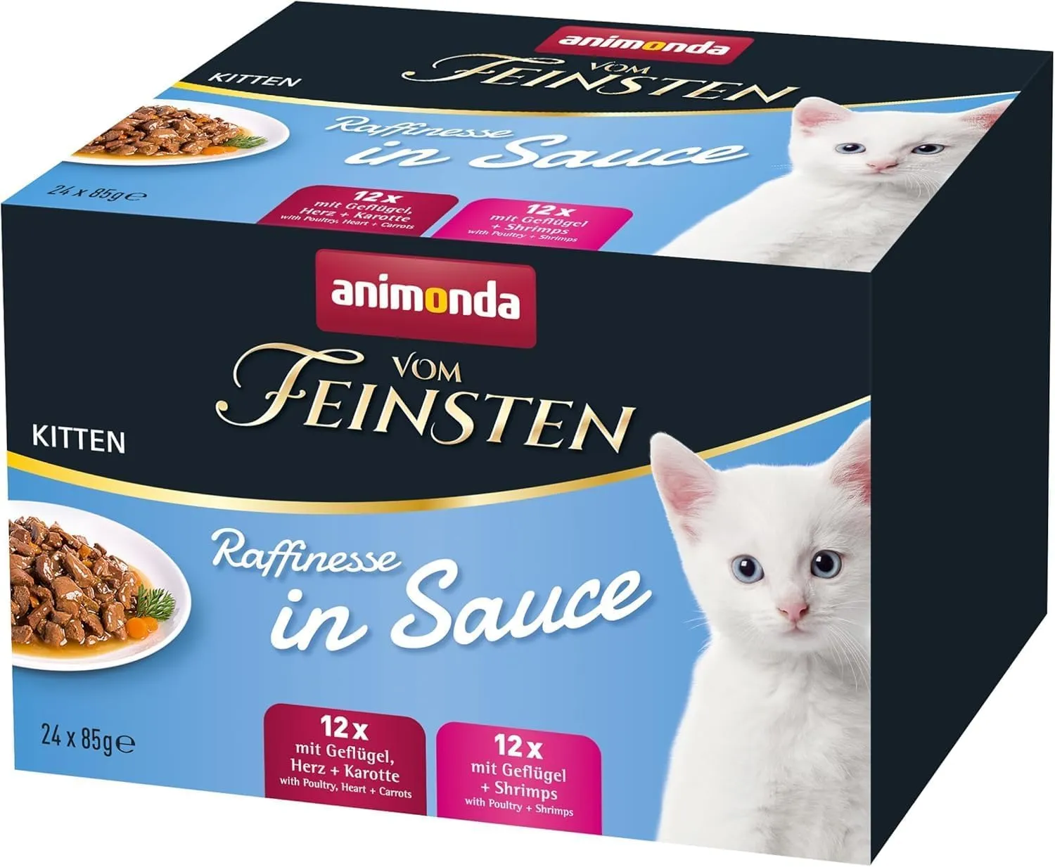 animonda Vom Feinsten Kitten per gatti in Salsa Raffinata (24x 85g) - immagine 1