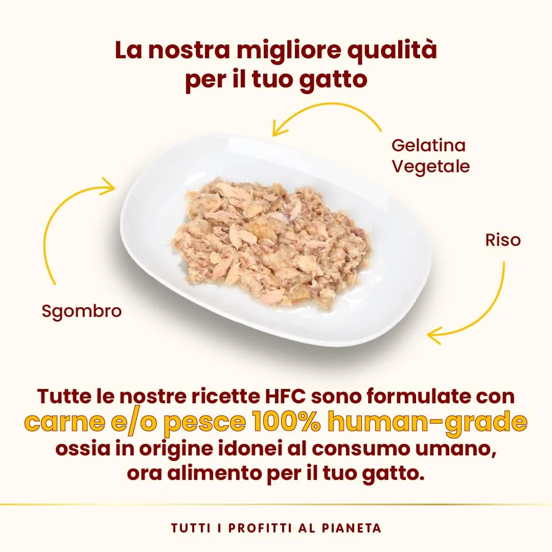 Almo Nature HFC Jelly Alimento Umido per Gatti Adulti Sgombro 70g (Confezione da 24) - immagine 3