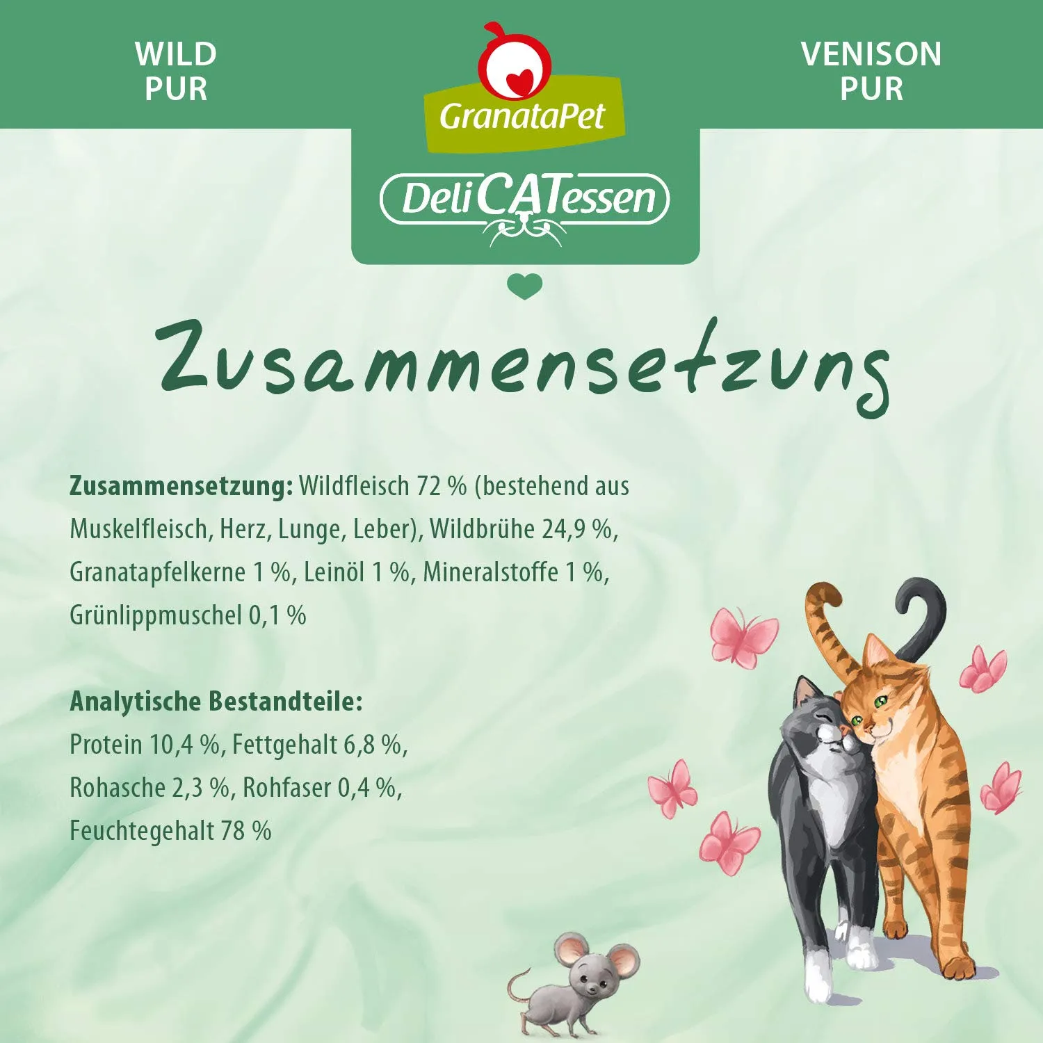 GranataPet DeliCATessen Wild PUR, 6 x 800g - immagine 4