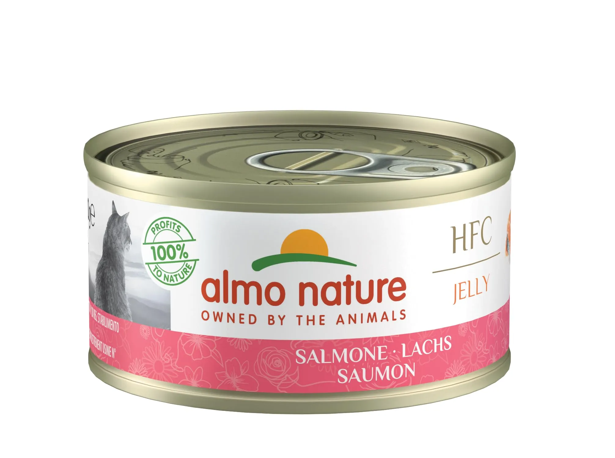Almo Nature HFC Jelly Salmone Alimento Umido per Gatti Adulti, 70g (Confezione da 24) - immagine 5