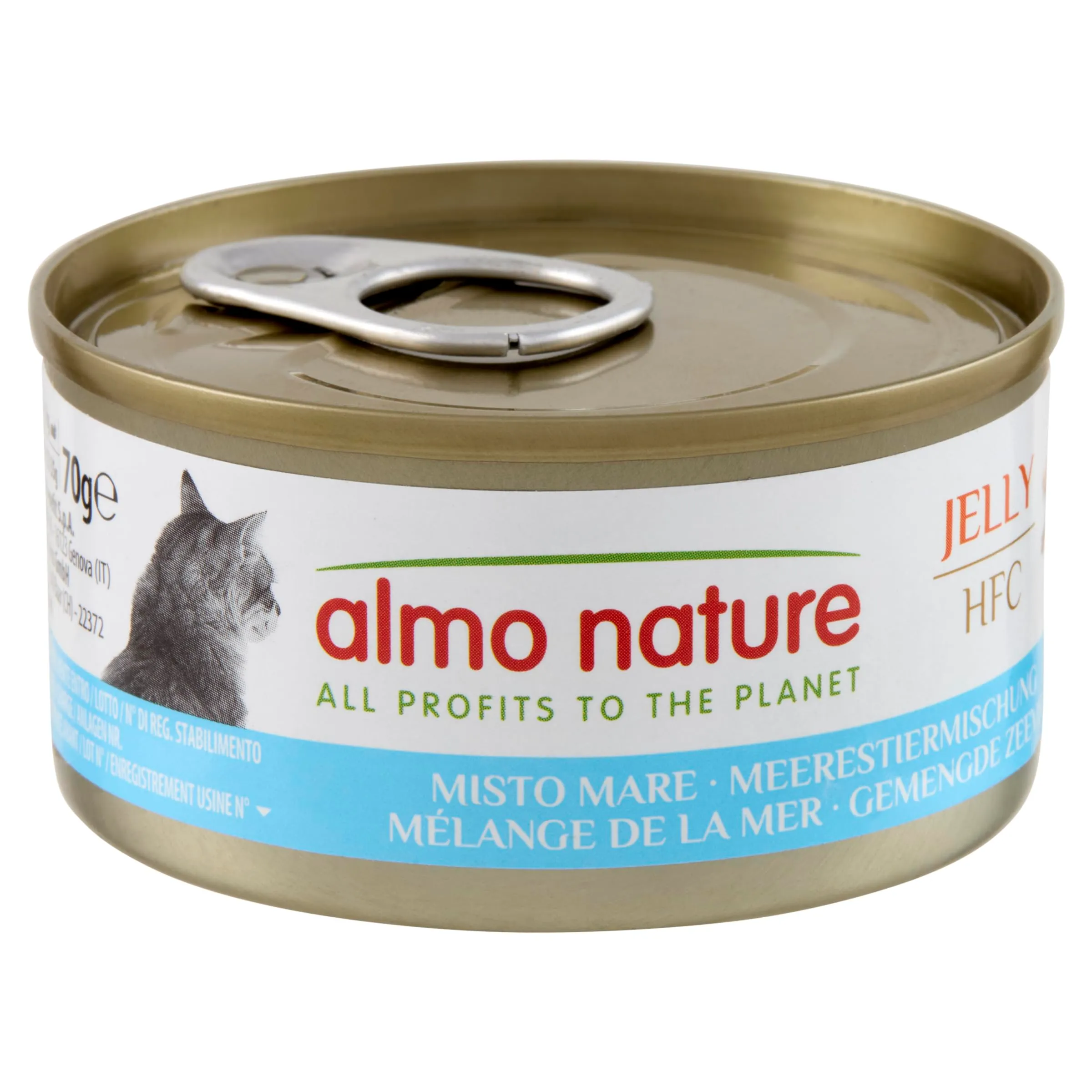 Almo Nature HFC Jelly Alimento Umido per Gatti Adulti Misto Mare 70g (Confezione da 24) - immagine 1