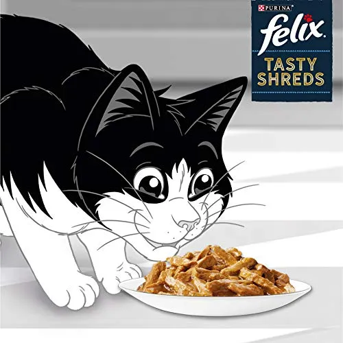Felix Tasty Shreds Cibo Umido per Gatti in Salsa, Varietà Country, 60 x 80 g - immagine 3