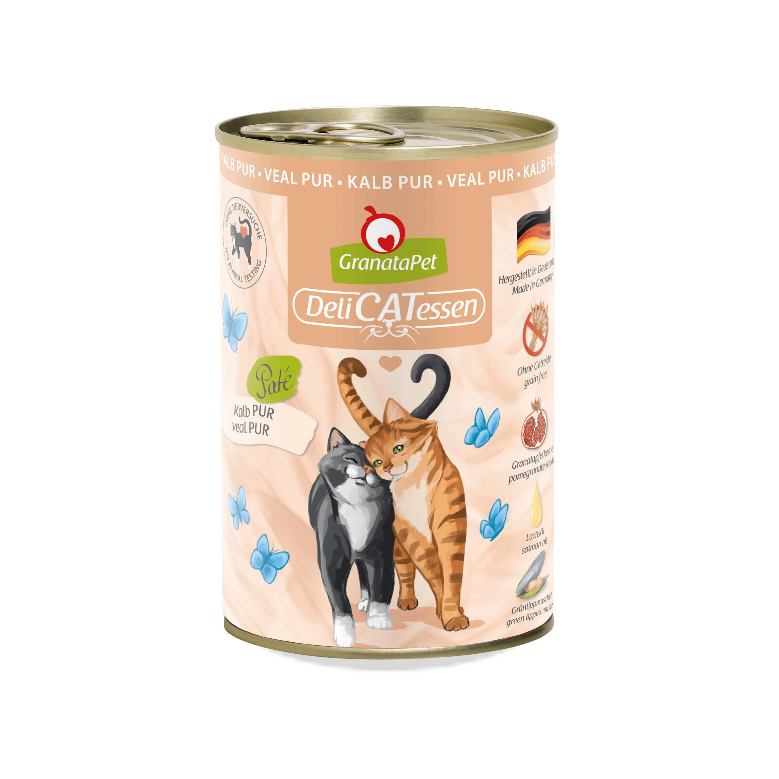 GranataPet DeliCATessen Vitello PUR, 6 x 400g - immagine 1