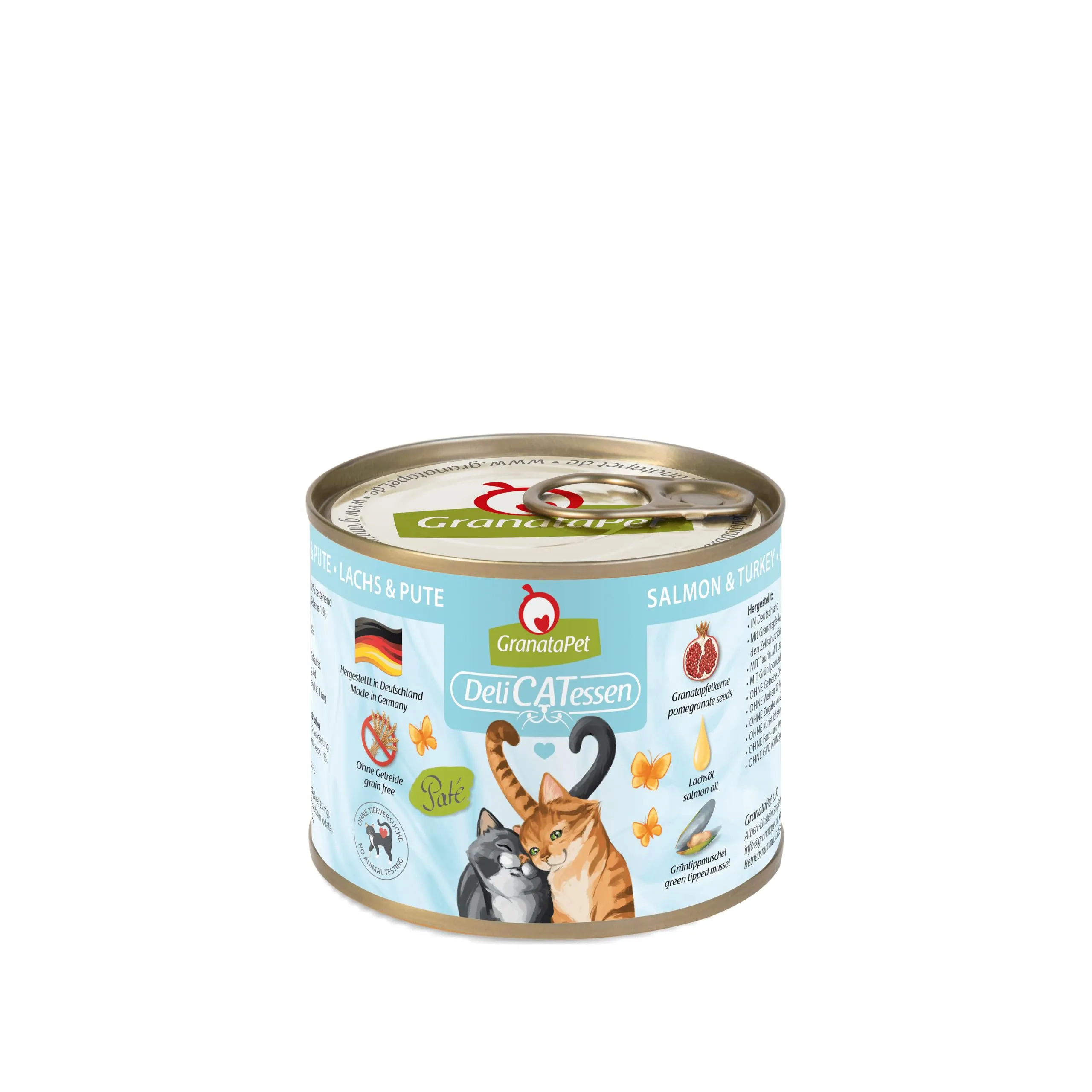 GranataPet DeliCATessen Salmone & Tacchino, 6 x 200g - immagine 1