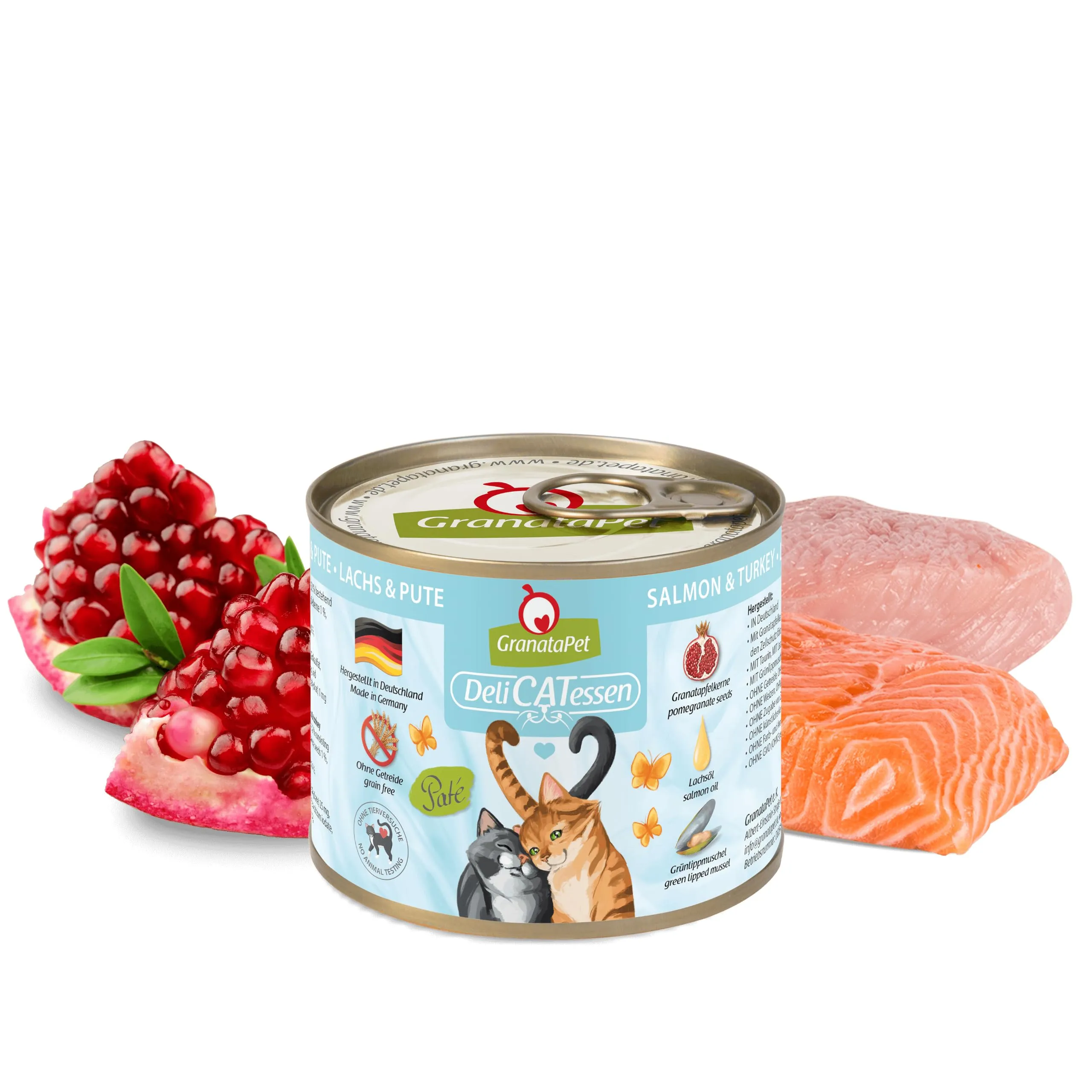 GranataPet DeliCATessen Salmone & Tacchino, 6 x 200g - immagine 2