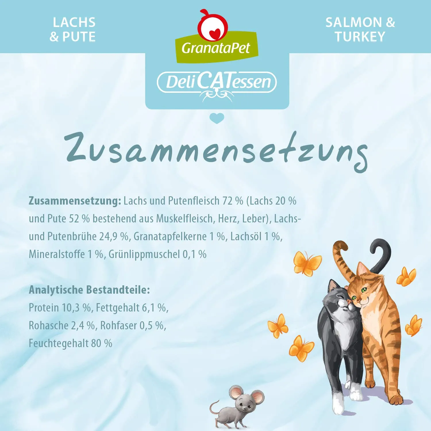 GranataPet DeliCATessen Salmone & Tacchino, 6 x 200g - immagine 4