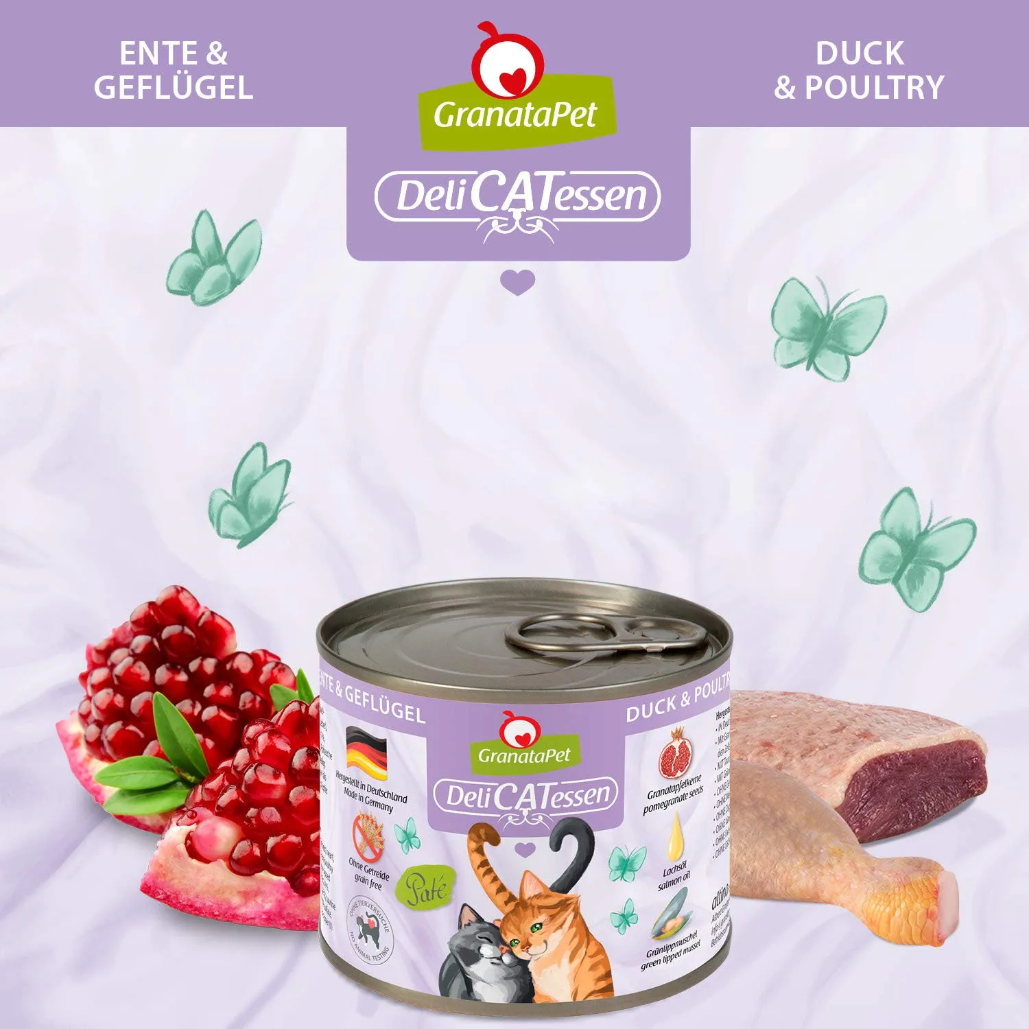 GranataPet DeliCatessen Multipack 3 senza pesce, cibo umido completo senza cereali per gatti, 6 x 200 g - immagine 6