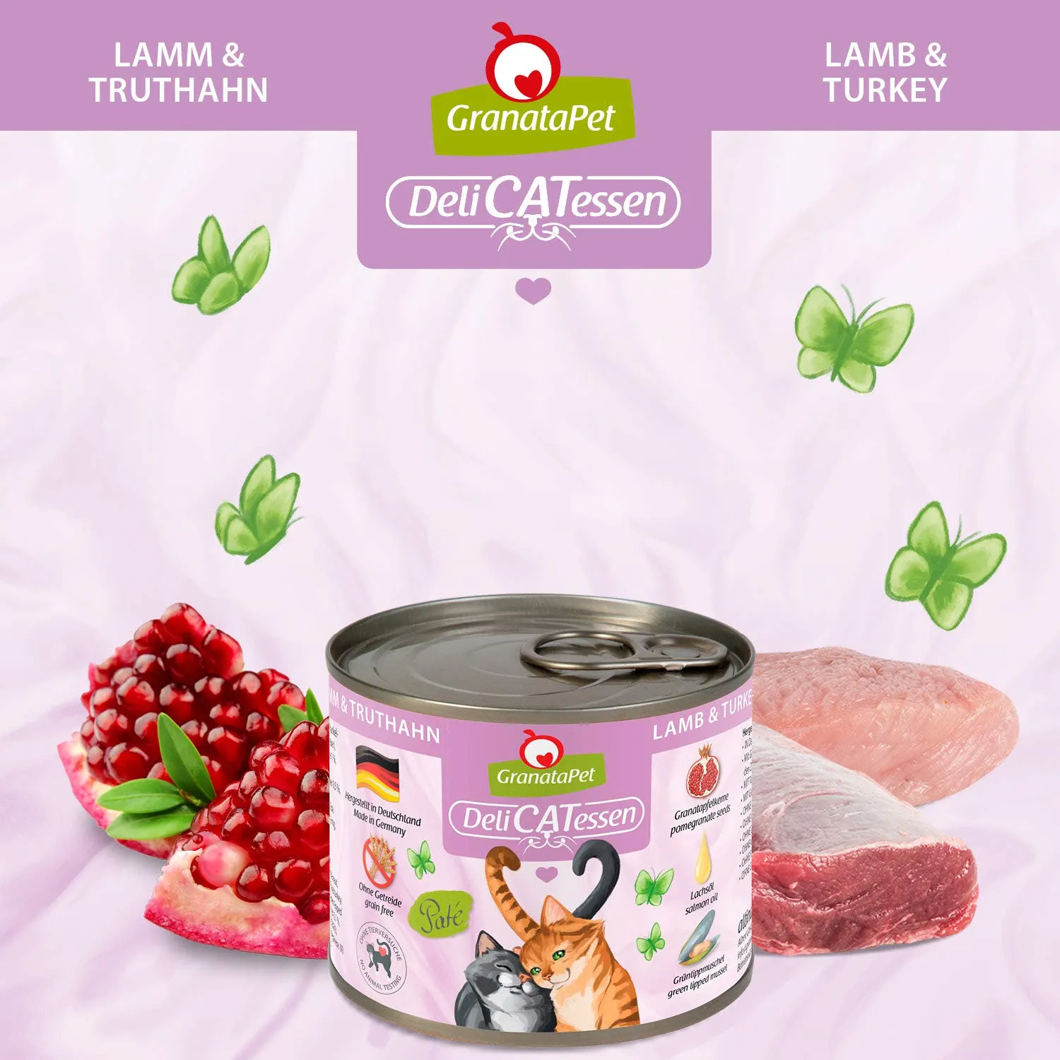 GranataPet DeliCatessen Multipack 3 senza pesce, cibo umido completo senza cereali per gatti, 6 x 200 g - immagine 7