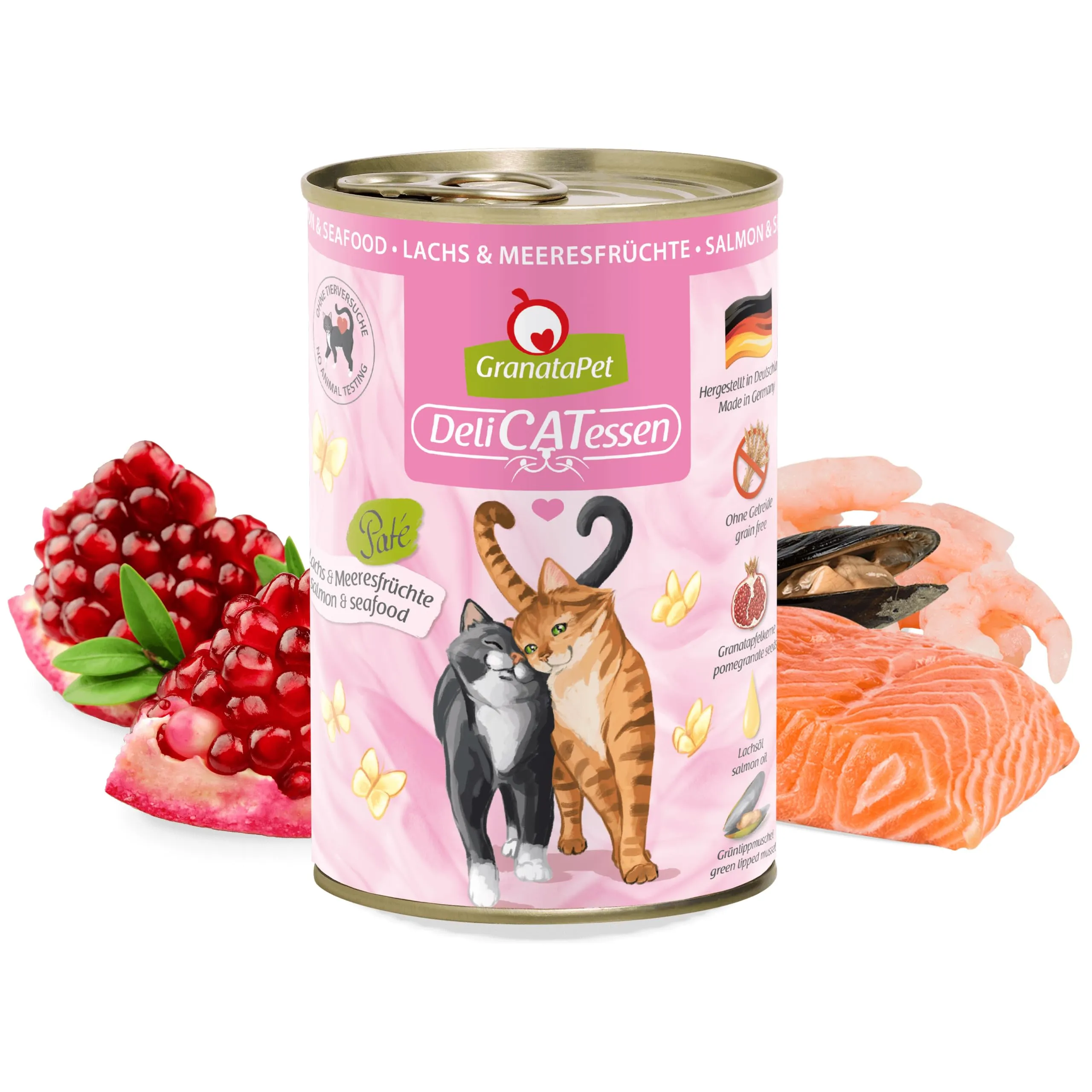 GranataPet DeliCATessen Salmone & Frutti di Mare, 6 x 400g - immagine 2