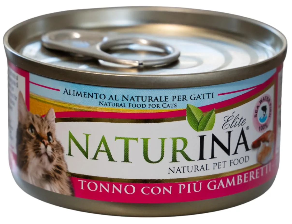 Naturina Elite Umido Tonno con Gamberetti 70g (6x) - immagine 3