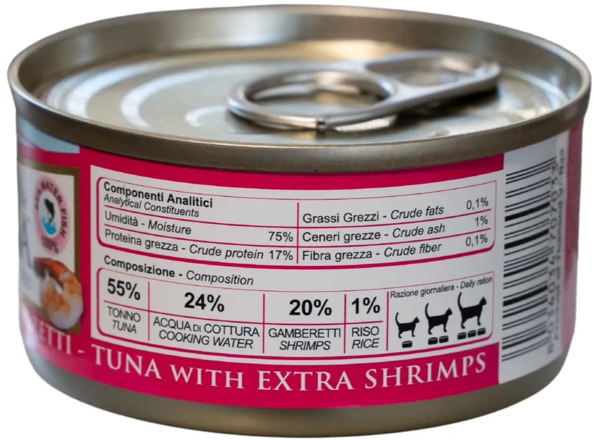 Naturina Elite Umido Tonno con Gamberetti 70g (6x) - immagine 4