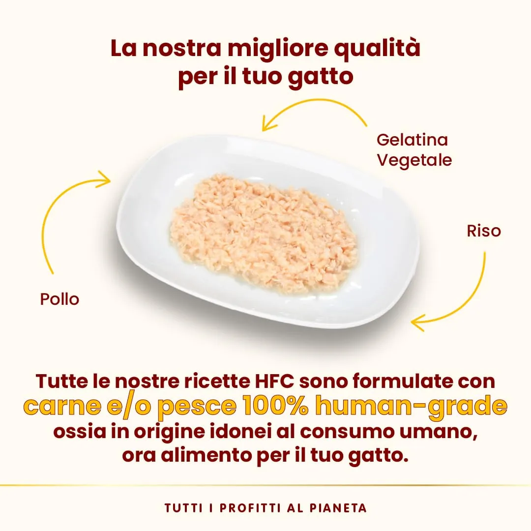 Almo Nature HFC Jelly Pollo per Gatti Adulti, 70g (Confezione da 24) - immagine 3
