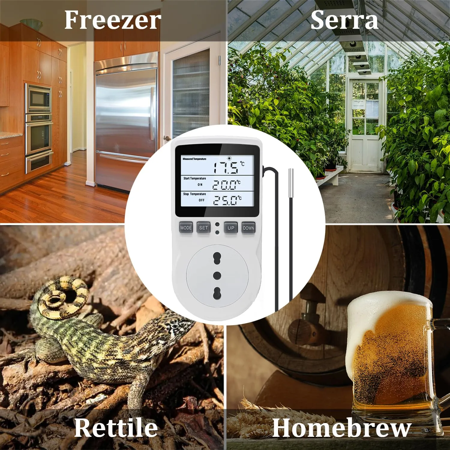 KETOTEK KT3100BL Presa Termostato Digitale 220V con Sonda da 3 Metri - immagine 8