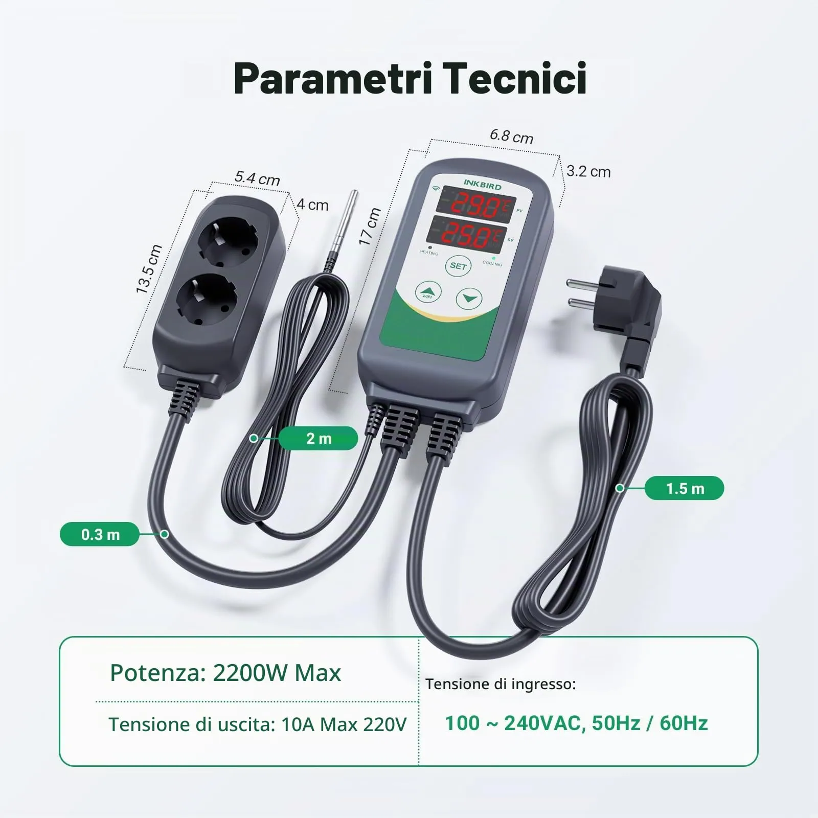 Inkbird ITC-308 WiFi Termoregolatore Digitale - immagine 7