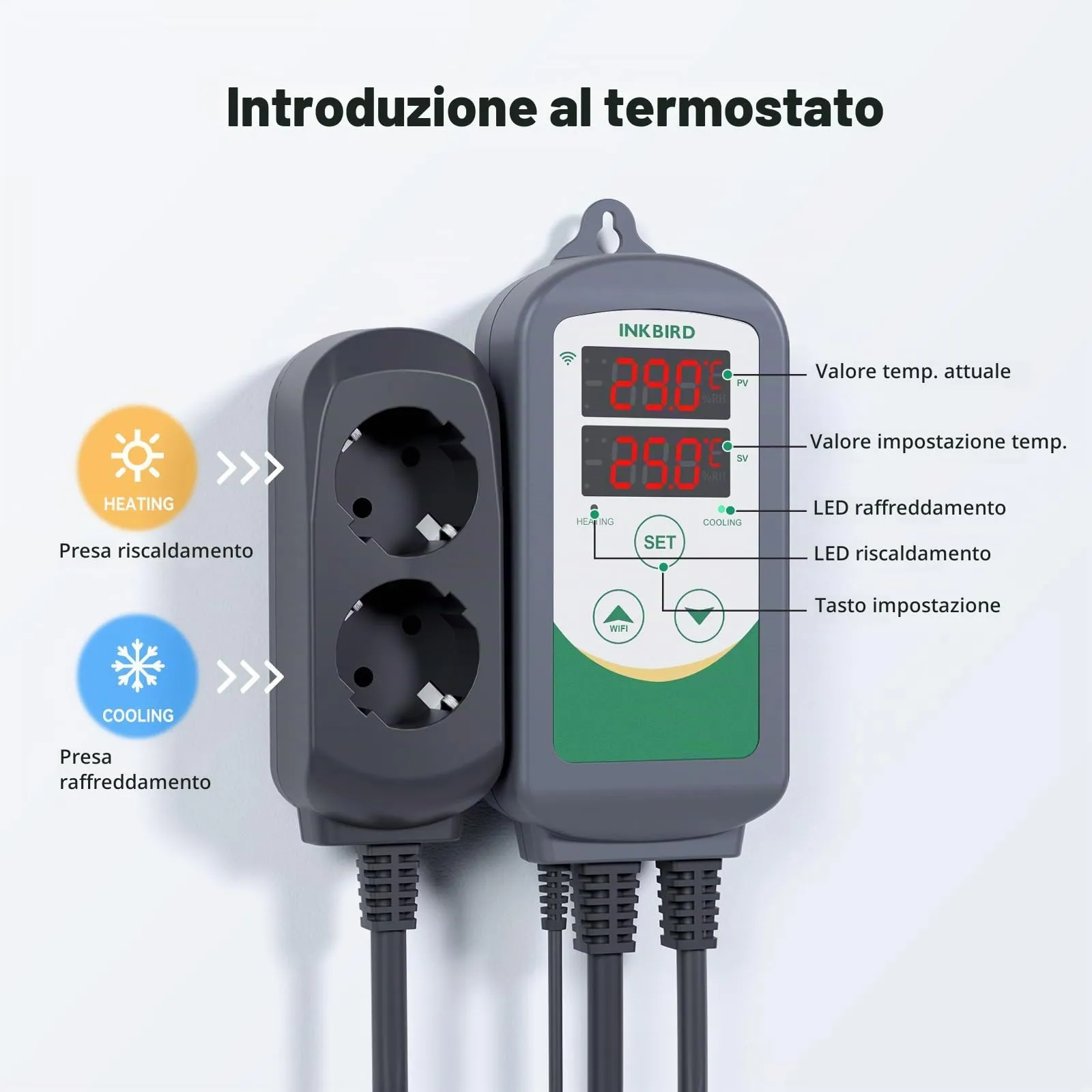 Inkbird ITC-308 WiFi Termoregolatore Digitale - immagine 8
