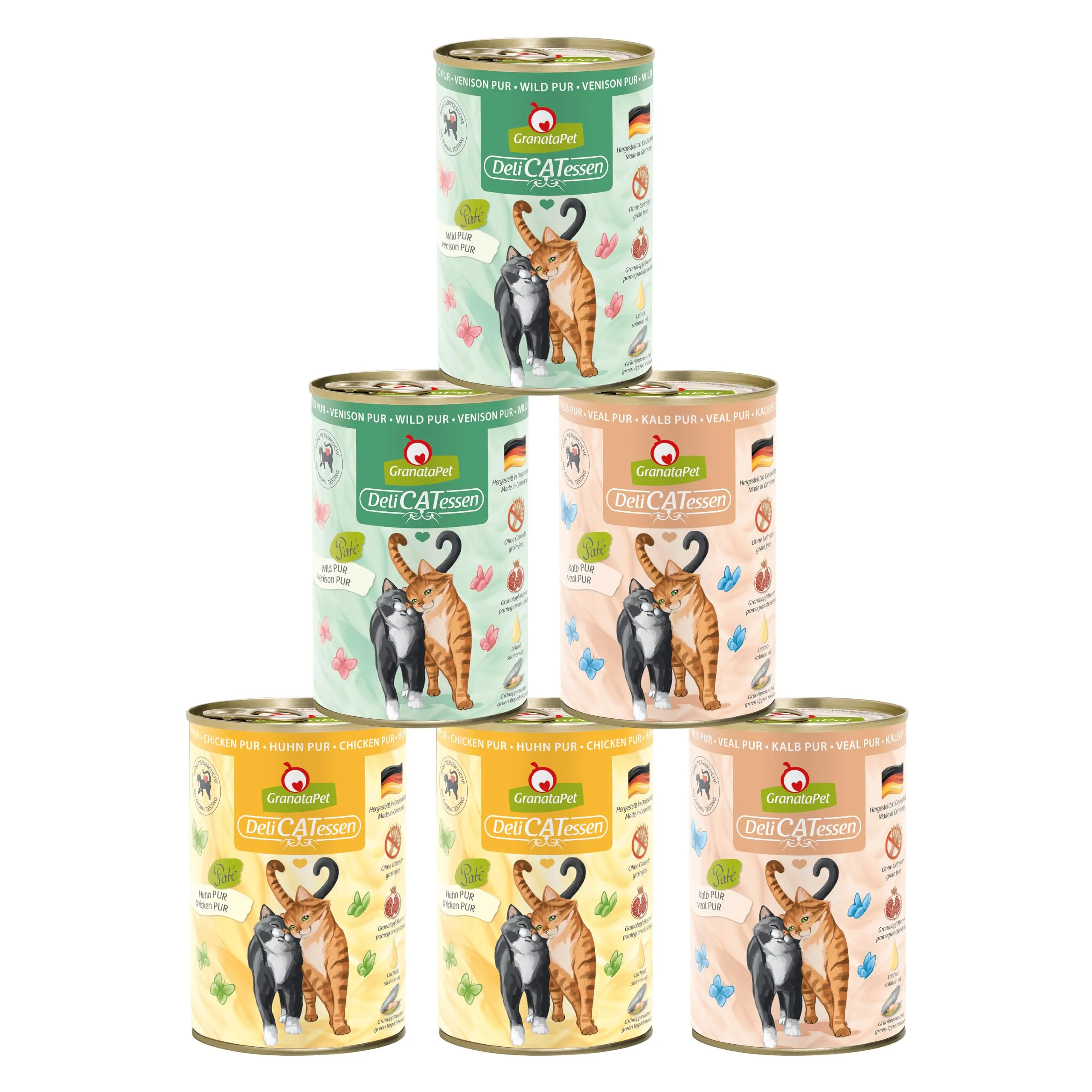 GranataPet Delicatessen Multipack 2 PUR Senza Salmone, 6 x 400 g - immagine 1