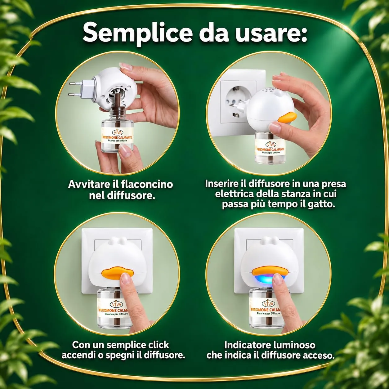 Generico Diffusore Calmante per Gatti, Kit 1 Diffusore + 2 Ricariche 60 Giorni, Feromoni Antistress per Gatti Adulti e Cuccioli - immagine 6