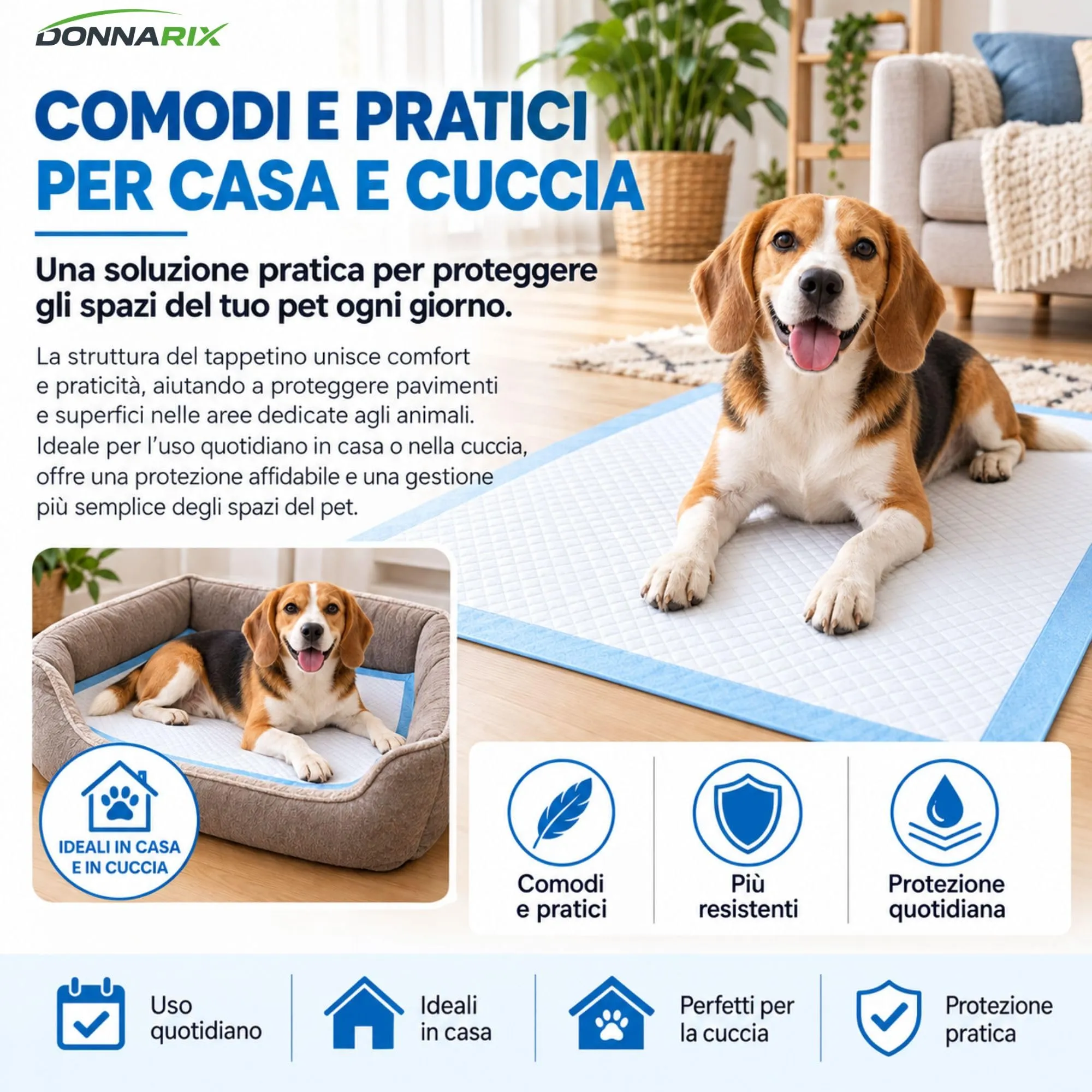 Donnarix Traversine Cani 60x90, 5 Strati, 150 Pezzi - immagine 7