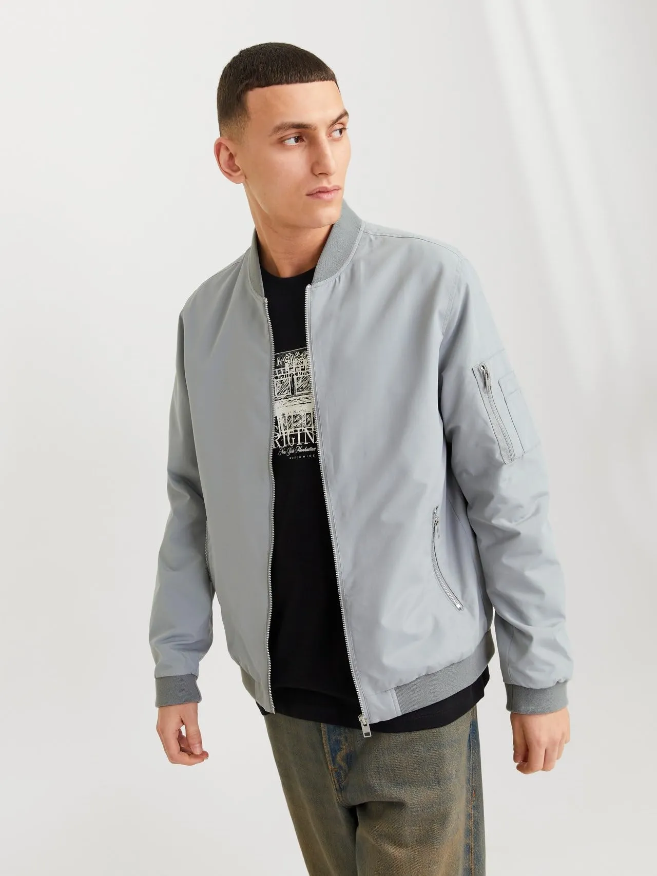 Jack & Jones Giubbotto Bomber Ultimate Grey - immagine 6