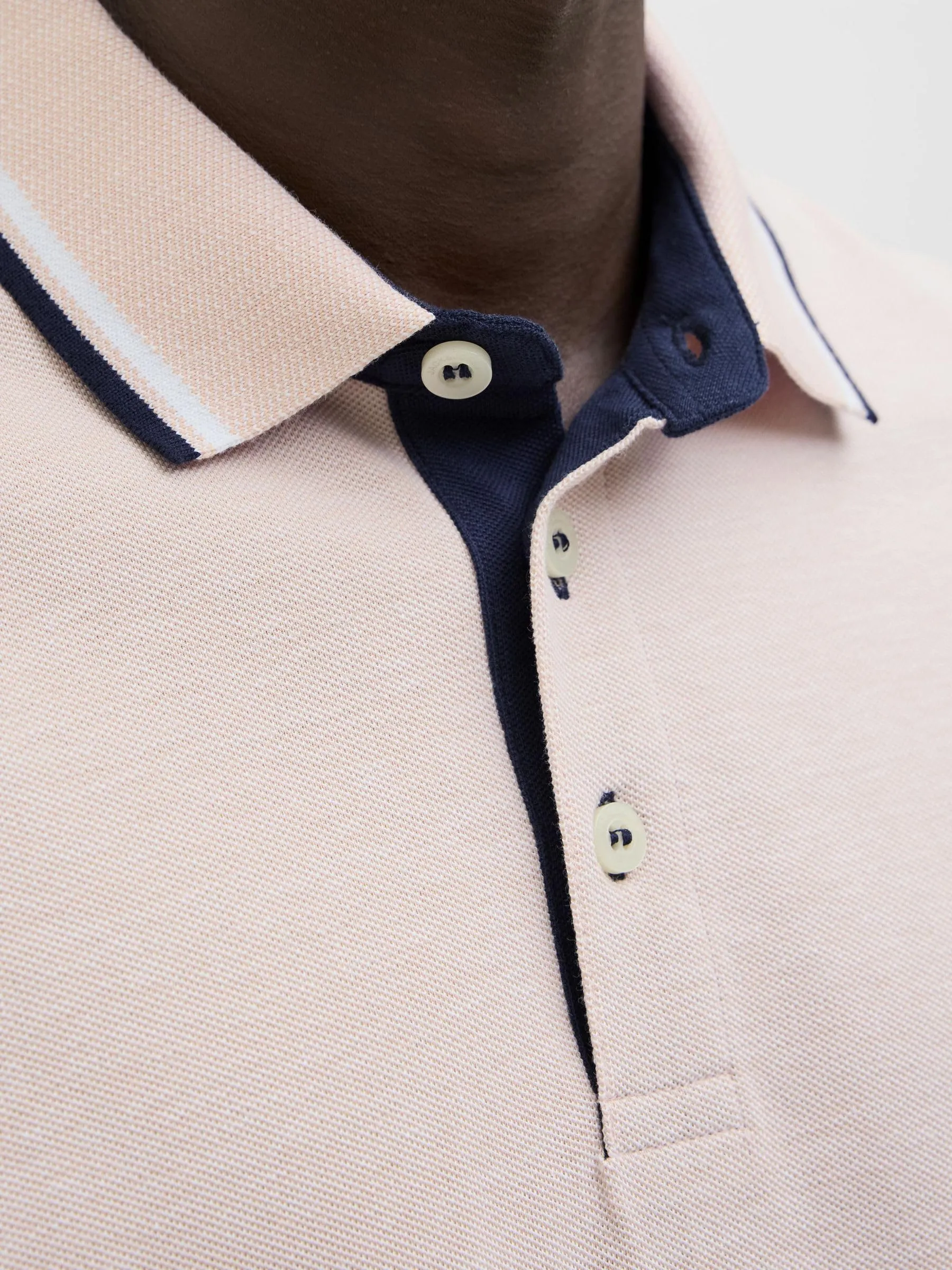 Jack & Jones Jjepaulos Polo SS Noos, Peach Parfait, M - immagine 6