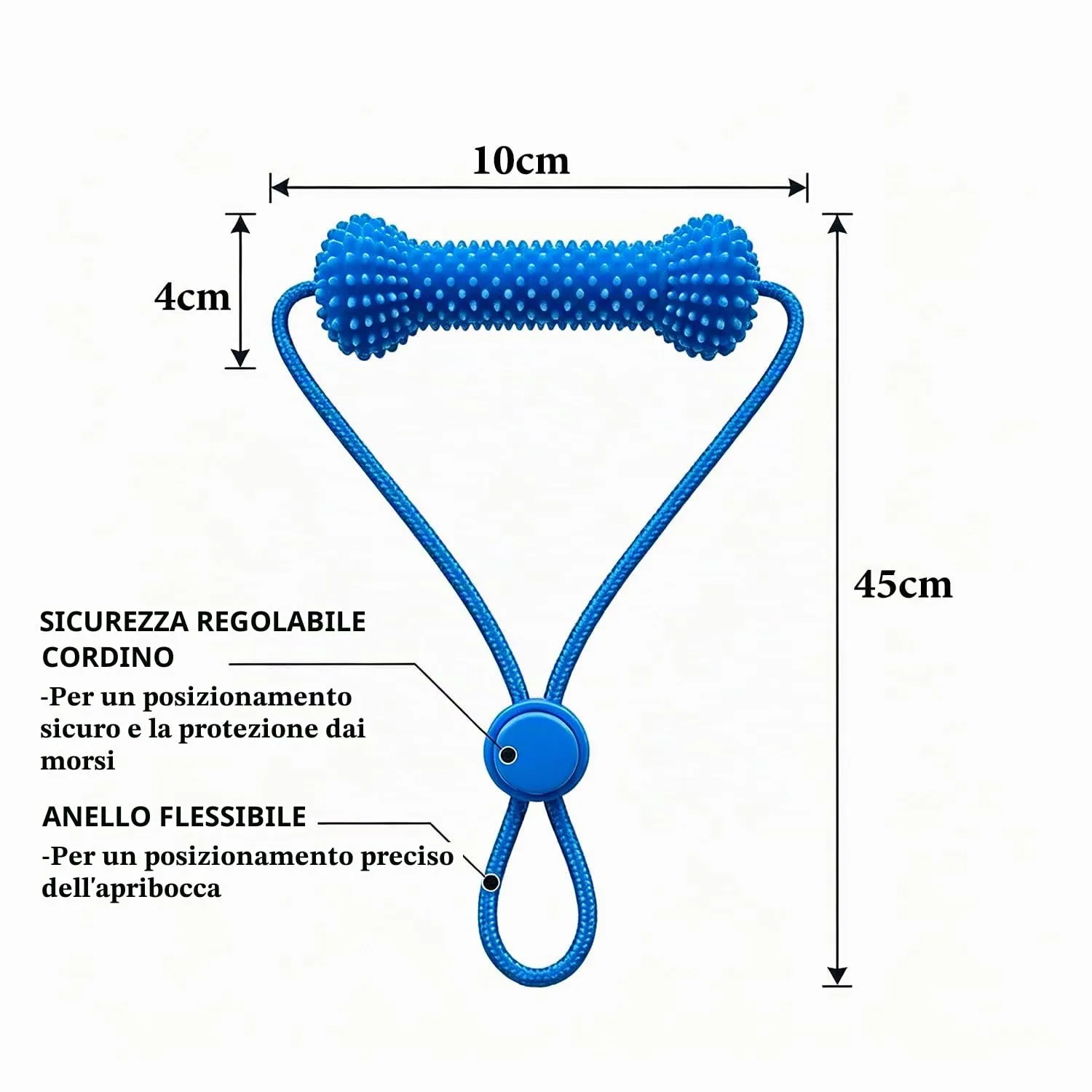 STOAT Giocattolo cane 2-in-1 per masticazione e pulizia dentale, gomma per cani aggressivi, cura orale per cani piccole, medie e grandi - immagine 5