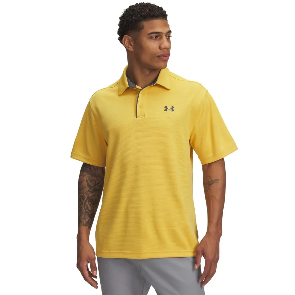 Under Armour Polo Tech Golf Uomo - Oro Nobile/Grigio Pitch - XXL - immagine 1