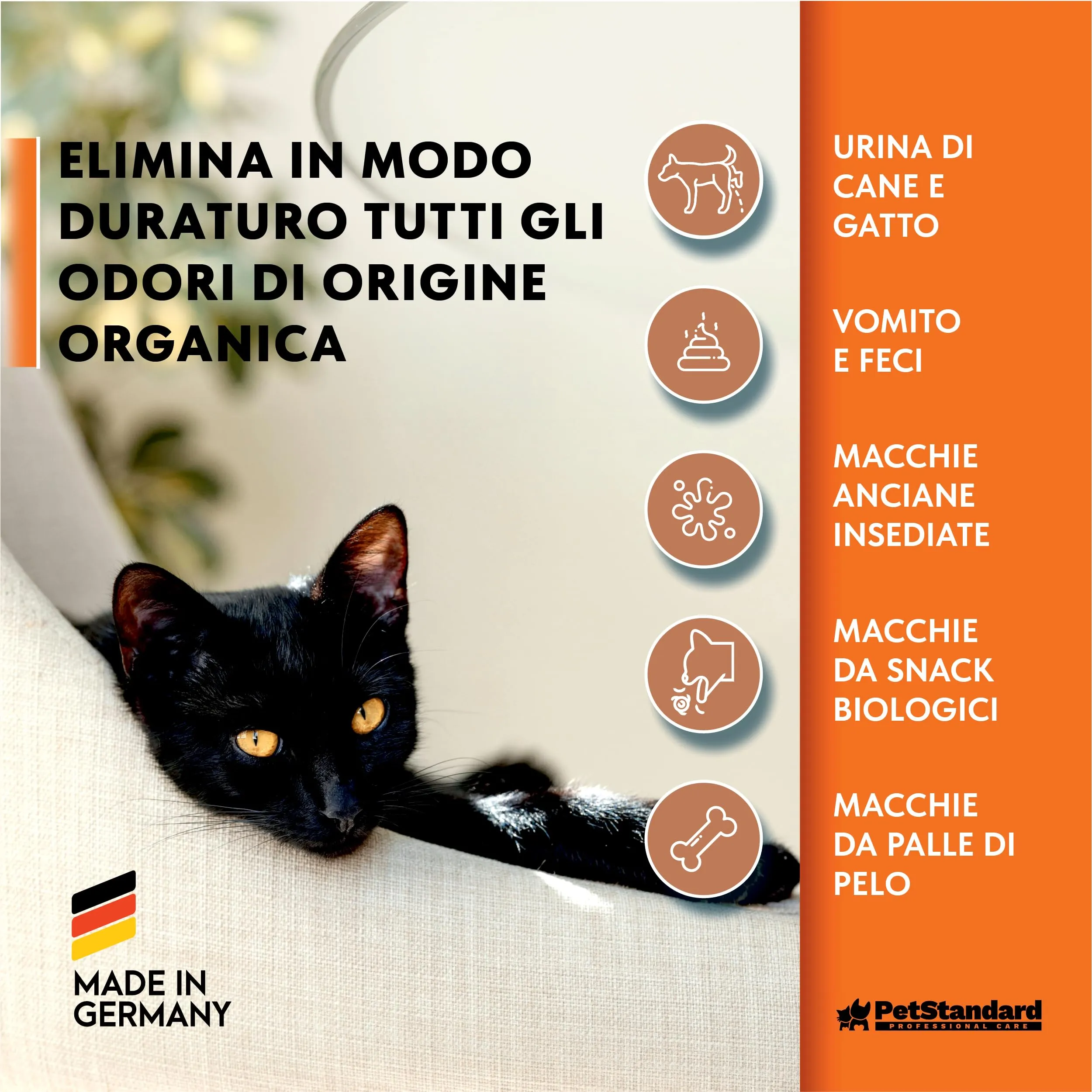 Petstandard Detergente Enzimatico Smacchiatore e Elimina Odori per Urina e Feci di Cane e Gatto, 750ml - immagine 5
