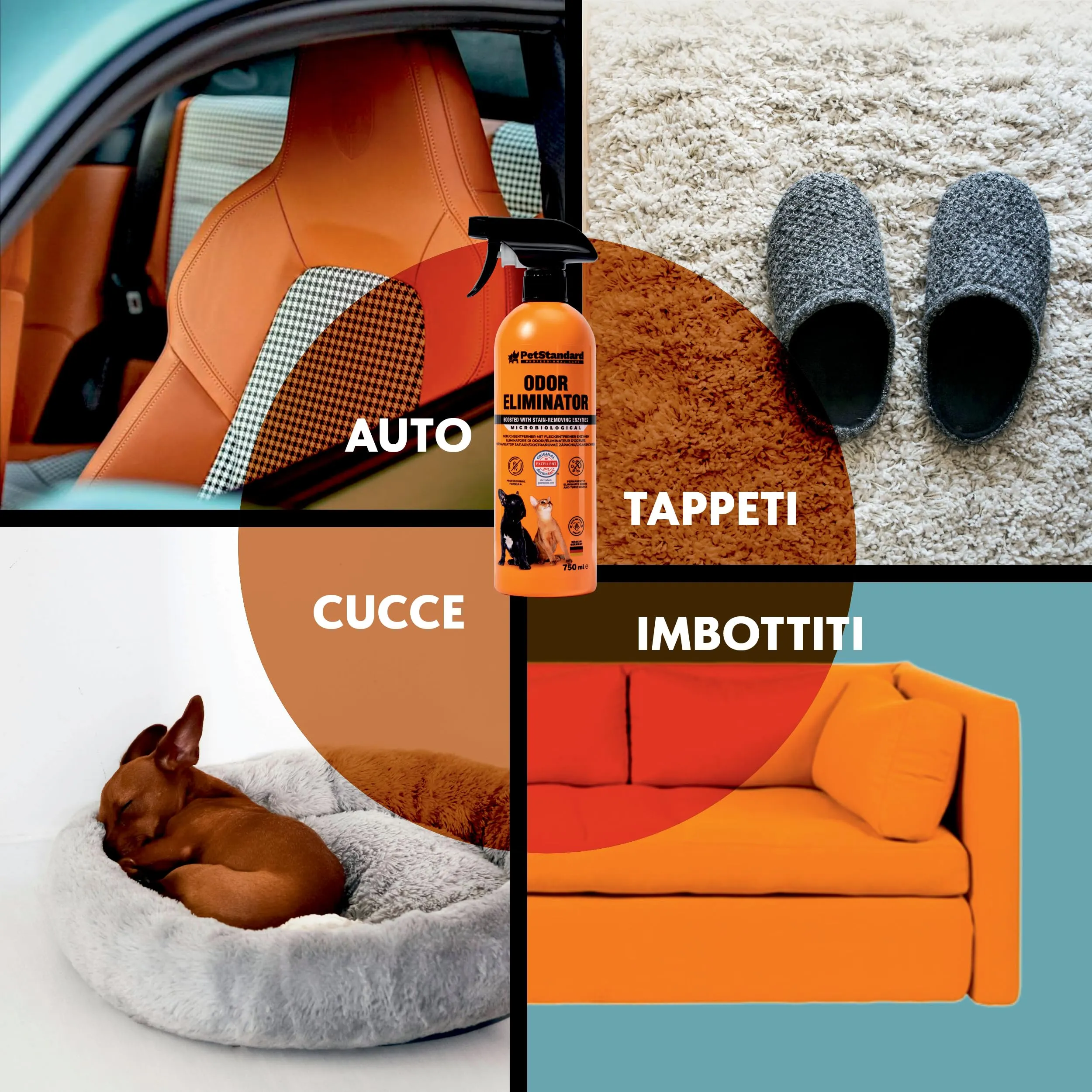 Petstandard Detergente Enzimatico Smacchiatore e Elimina Odori per Urina e Feci di Cane e Gatto, 750ml - immagine 6